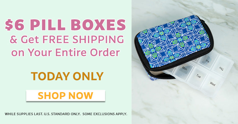 $6 Pill Boxes | Get Free Shipping On Your Entire Order!