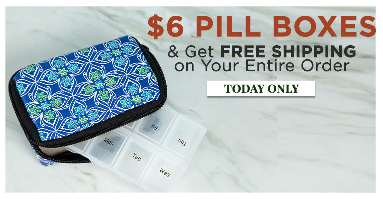 Be Healthy & Feel Good! $6 Pill Boxes & Get Free Shipping on Your Entire Order. Today Only!