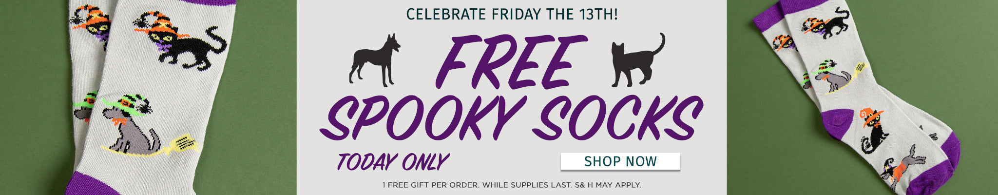 Celebrate Friday the 13th! | Free Spooky Socks