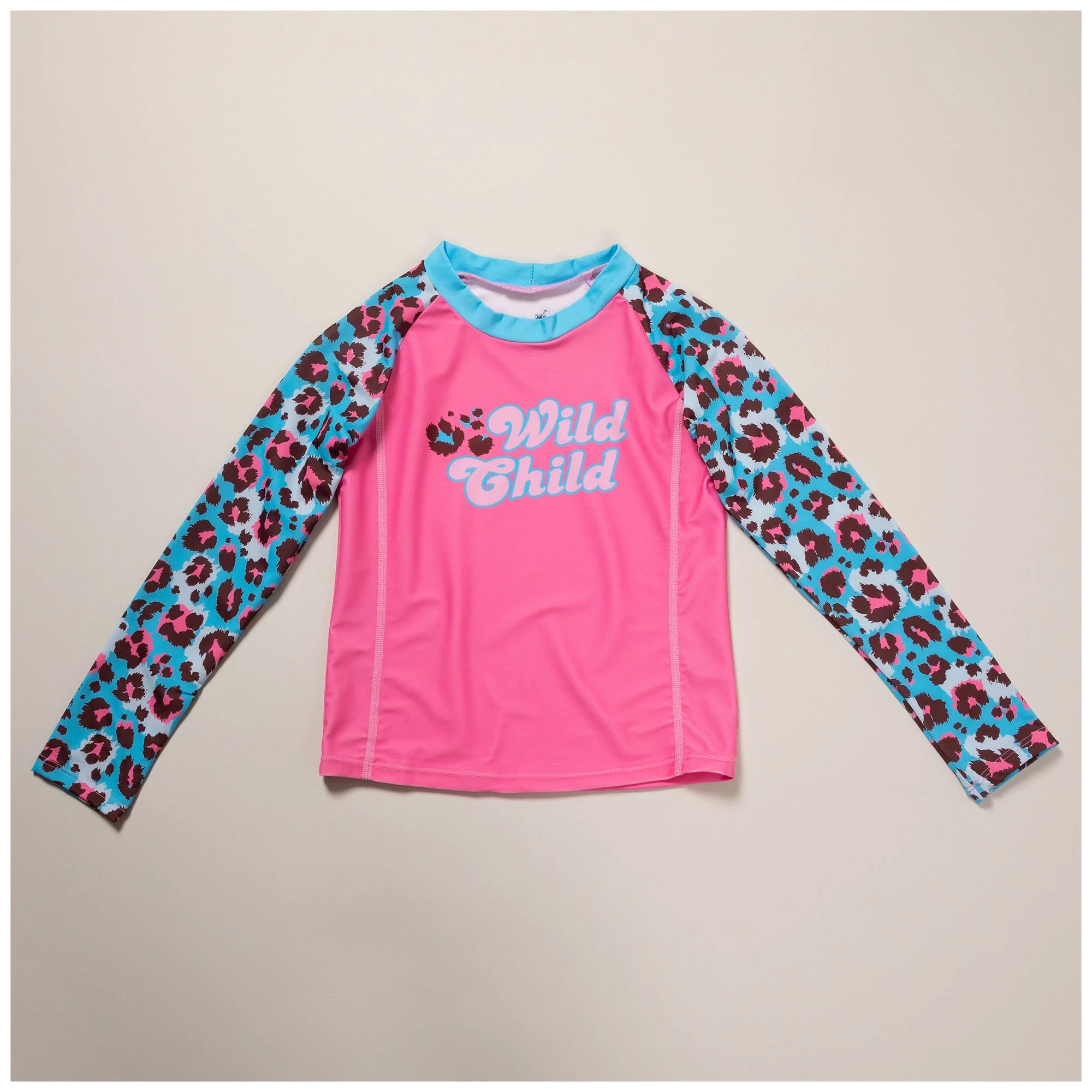 kids' paw print rash guard