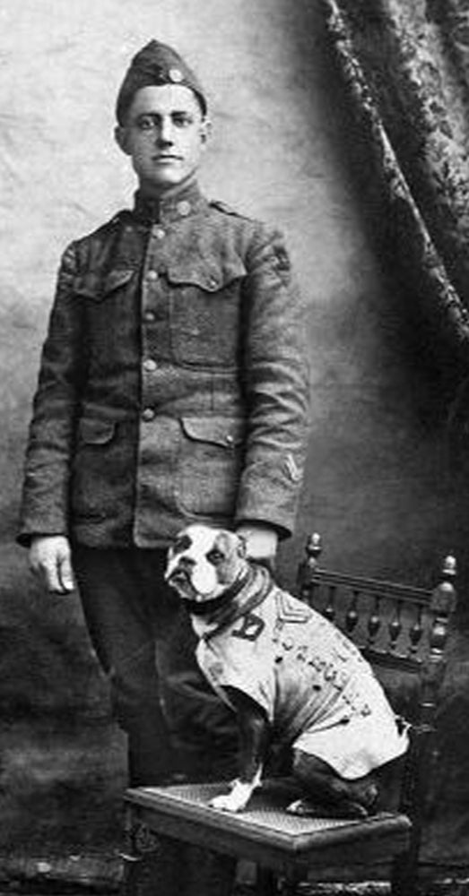 Photo: Smithsonian National Museum of America History -- Cpl. Conroy and Sgt. Stubby together.