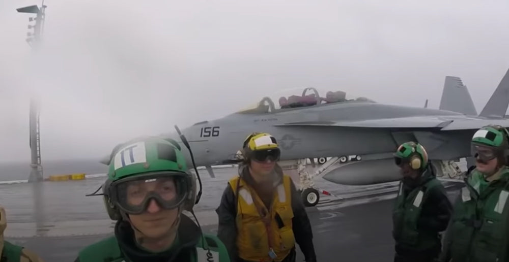 All in a day's work for the sailors aboard the USS Abraham Lincoln.