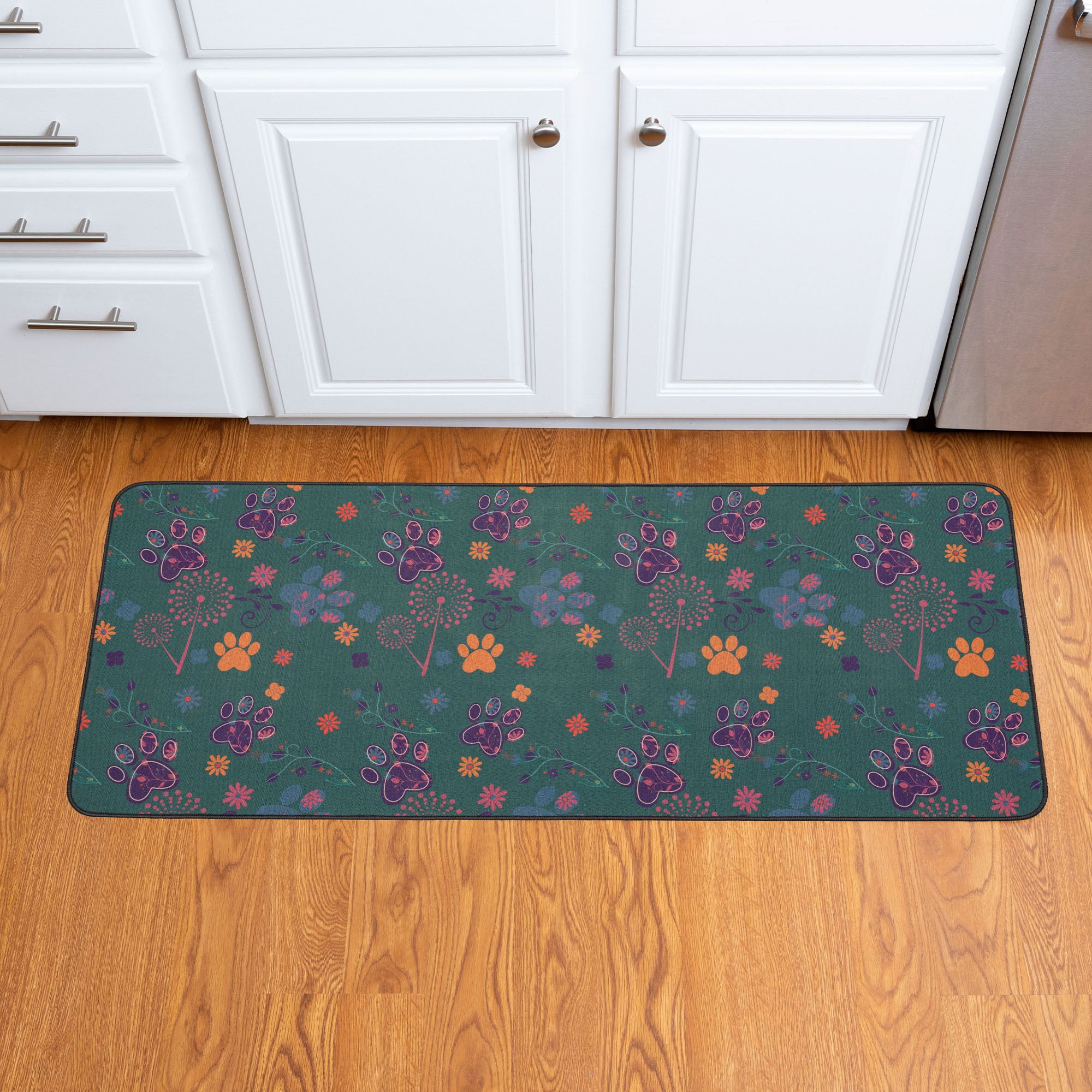 Fields Of Flowers & Paws Floor Runner