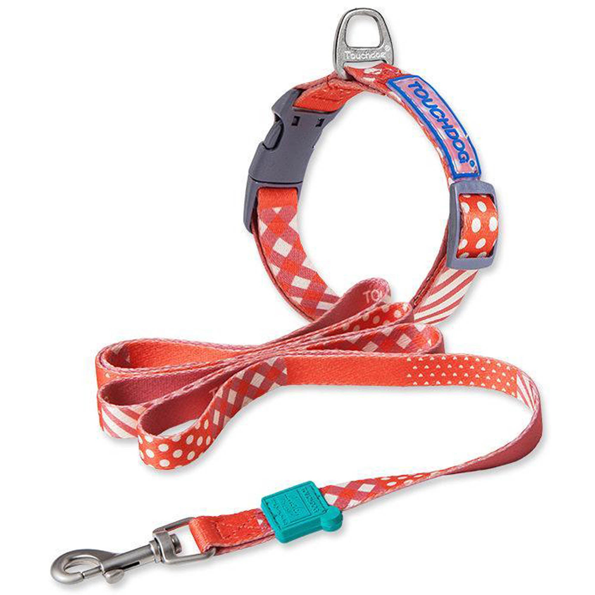 Touchdog® Trendzy Dog Leash & Collar - Blue - Small