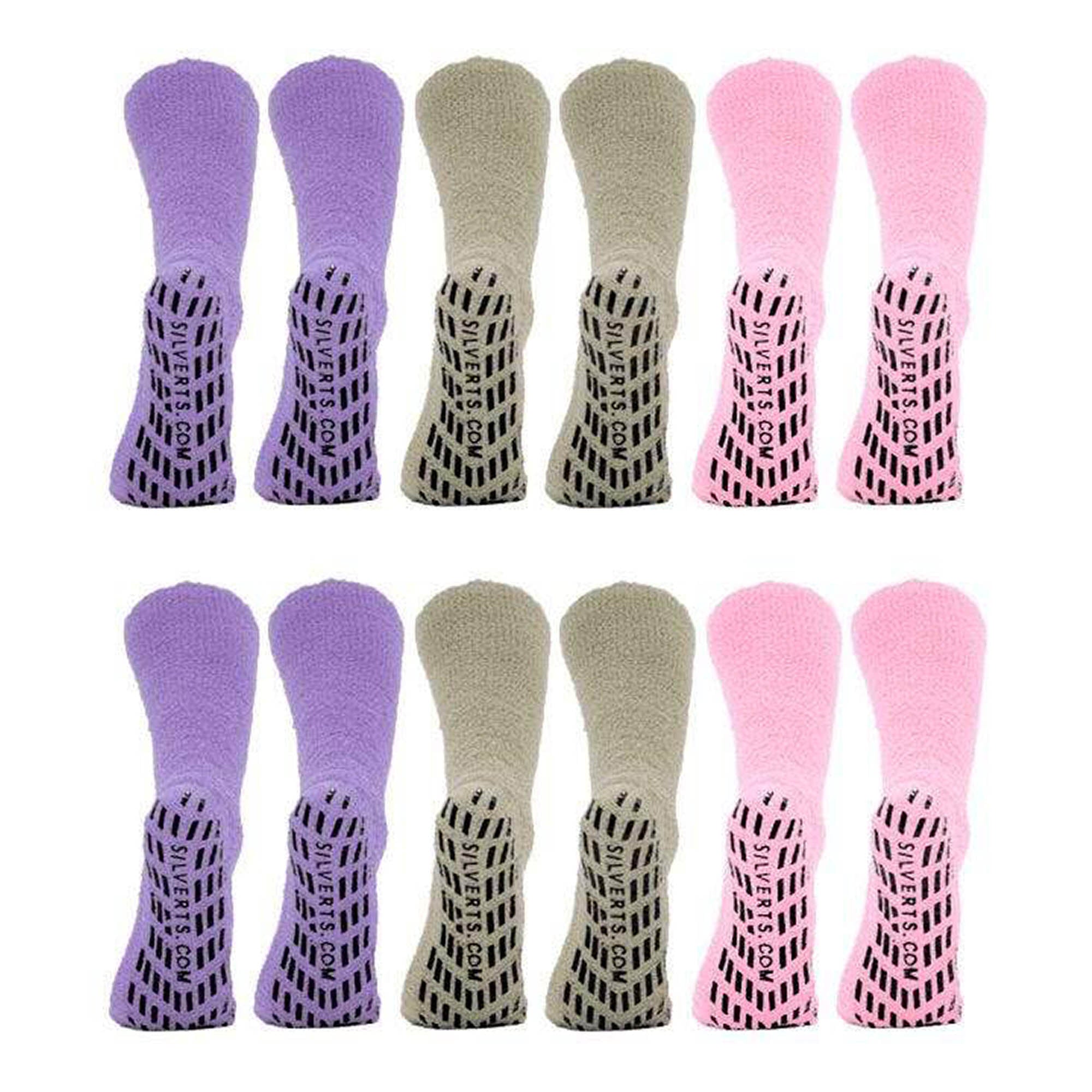 Silverts Slipper Socks - Set Of 6 - Women's Pack - OS