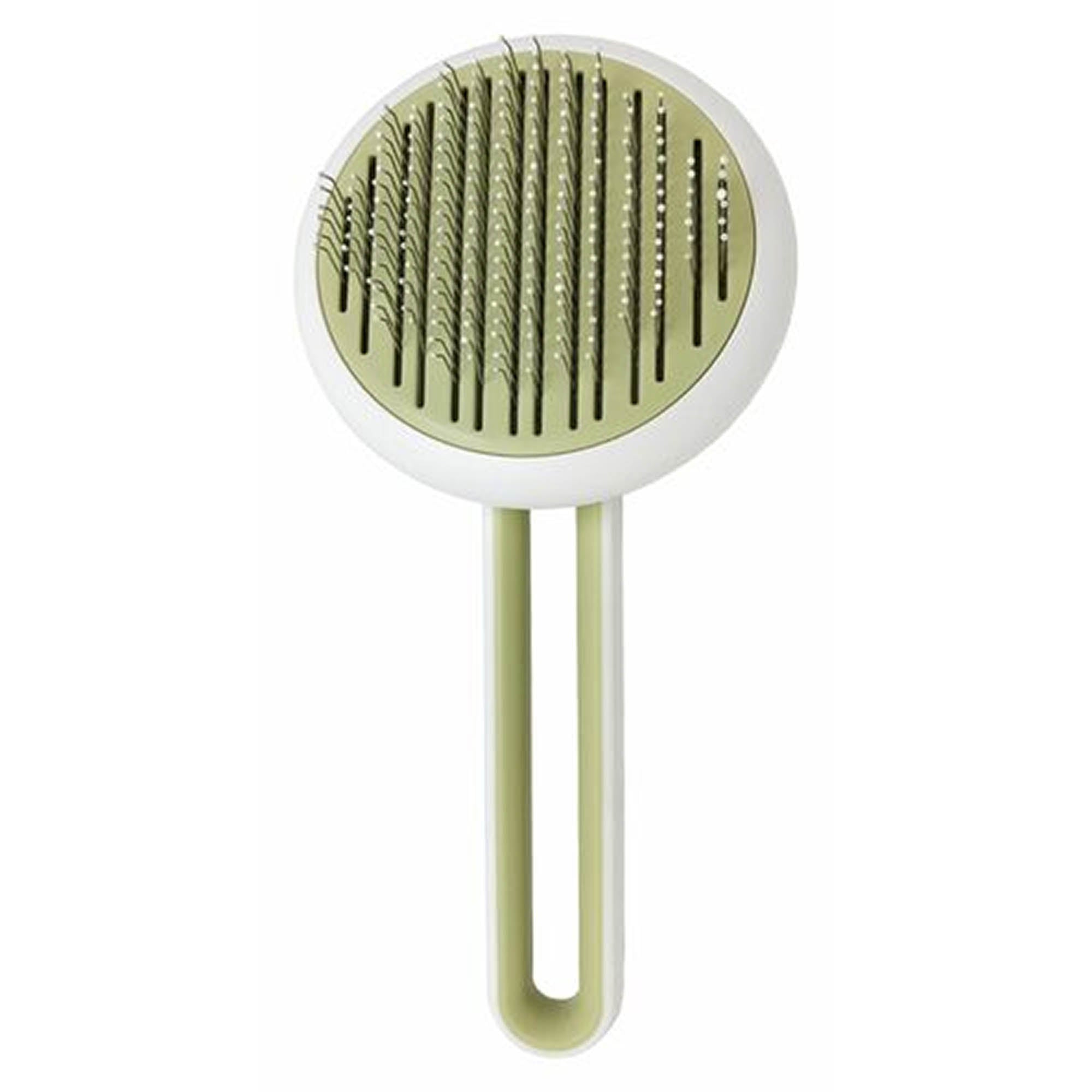 Pet Life® Concepto Modern Bristle Comb - Green