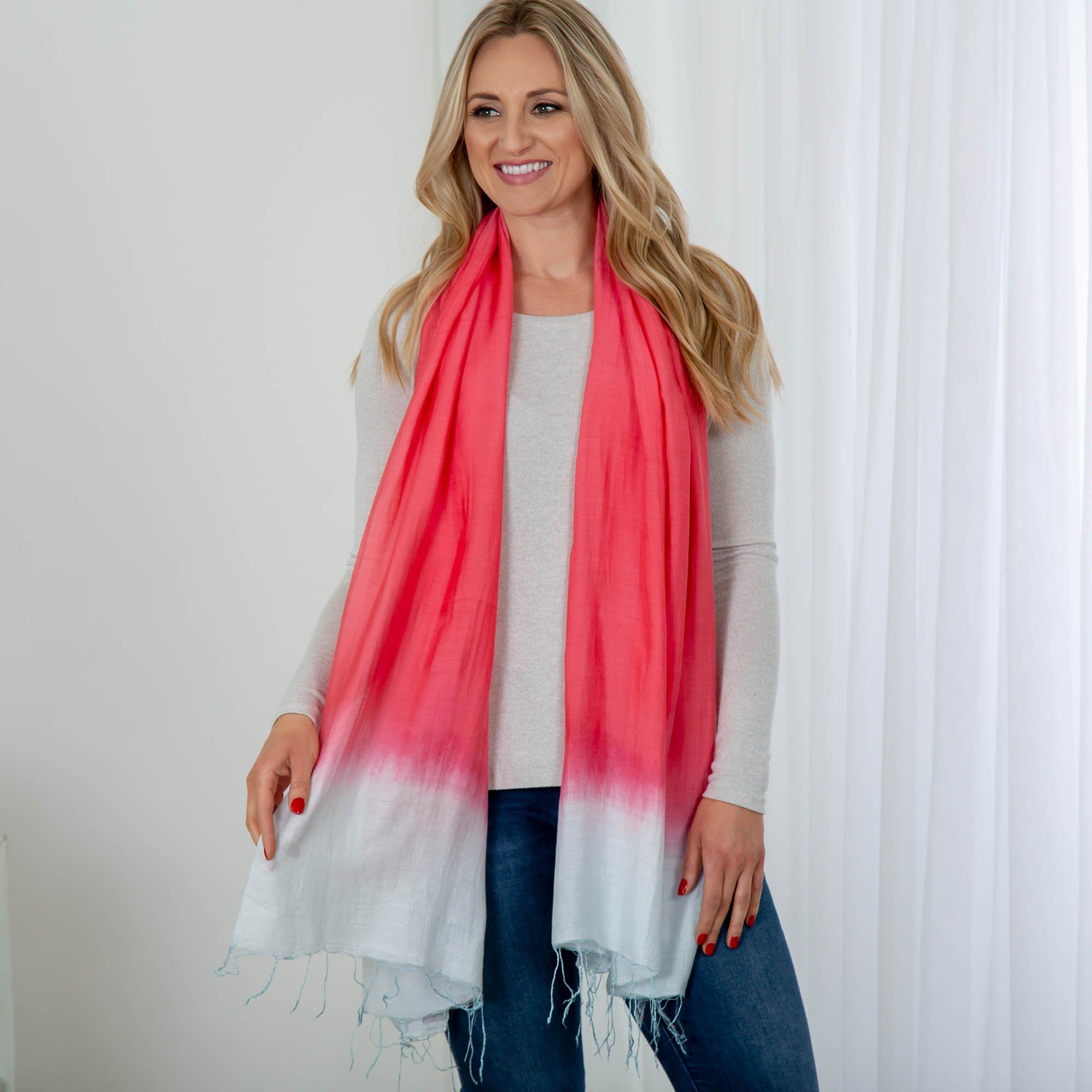 Color Connection Scarf - Pink