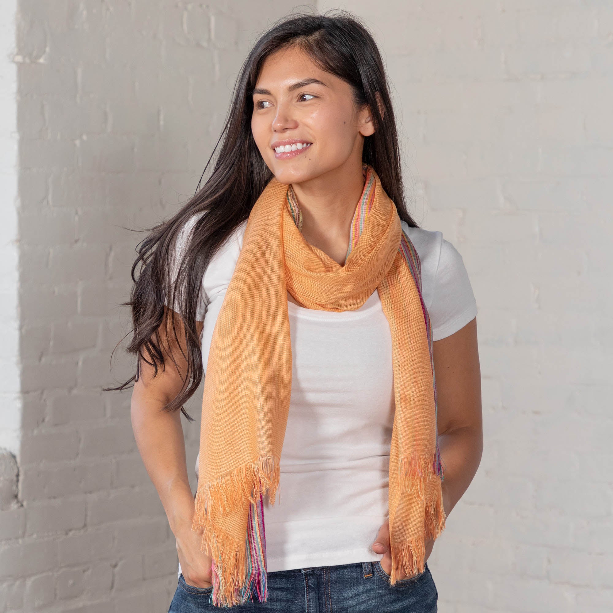 Mystic Colors Of The Sky Scarf - Peach