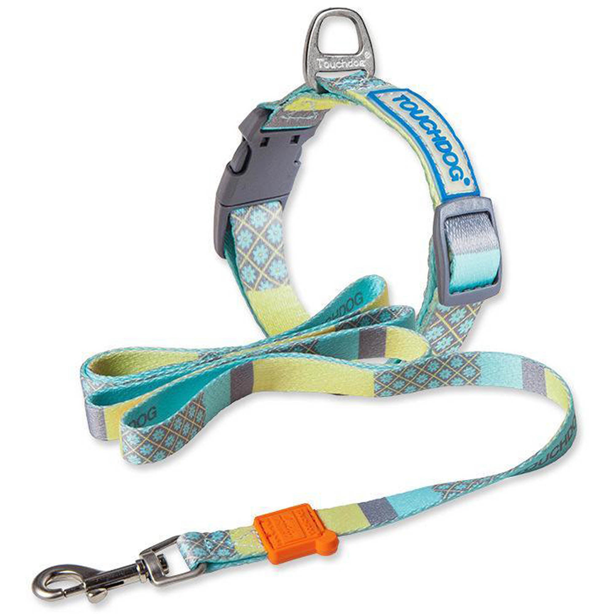 Touchdog® Trendzy Dog Leash & Collar - Blue - Small