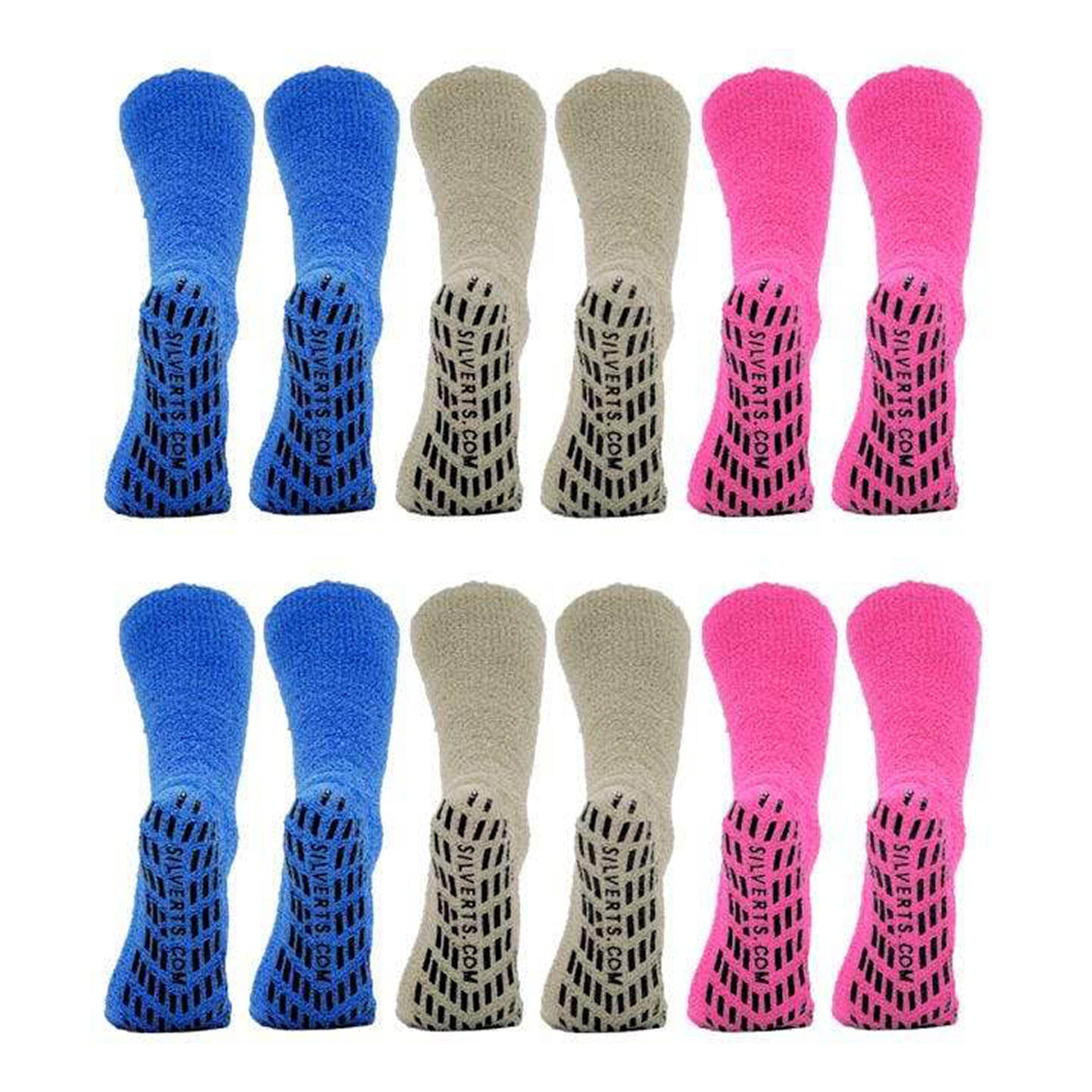 Silverts Slipper Socks - Set Of 6 - Women's Pack - XL