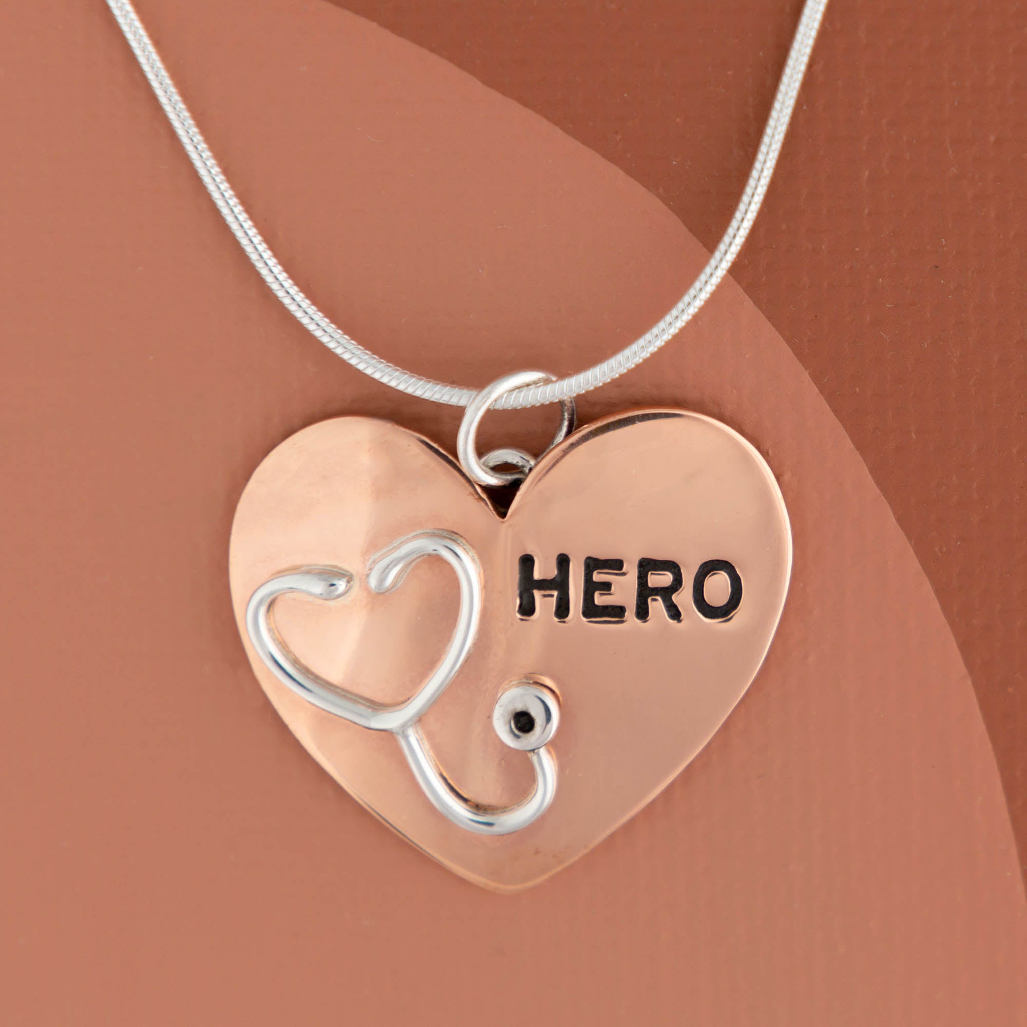 Healthcare Hero Mixed Metal Necklace - Pendant Only