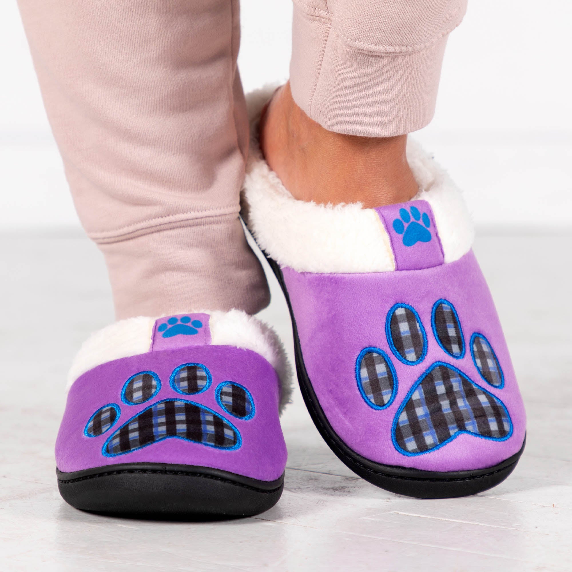 Pet Patch Slide Slippers - Paw - XL