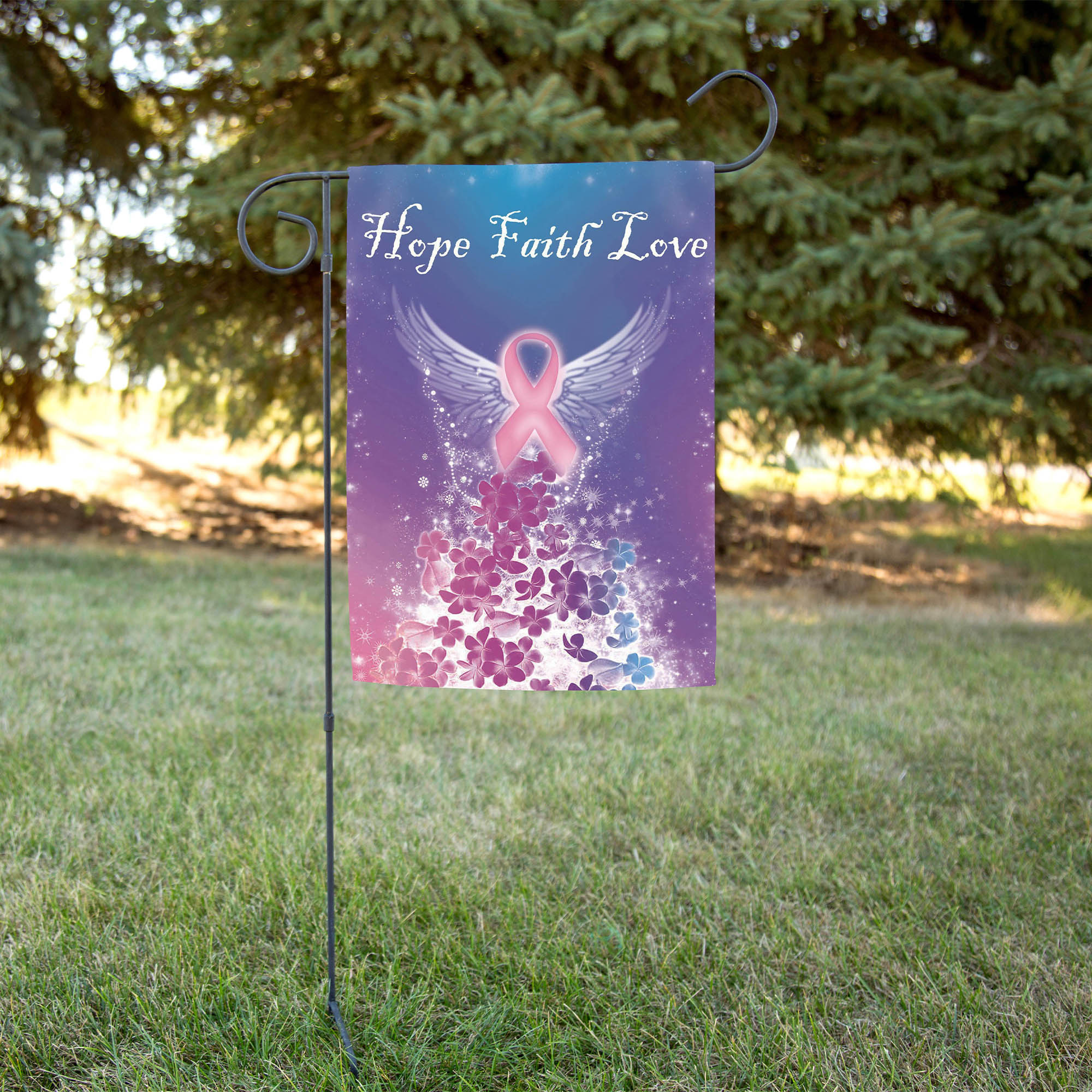 Toland Hope Faith Love Garden Flag