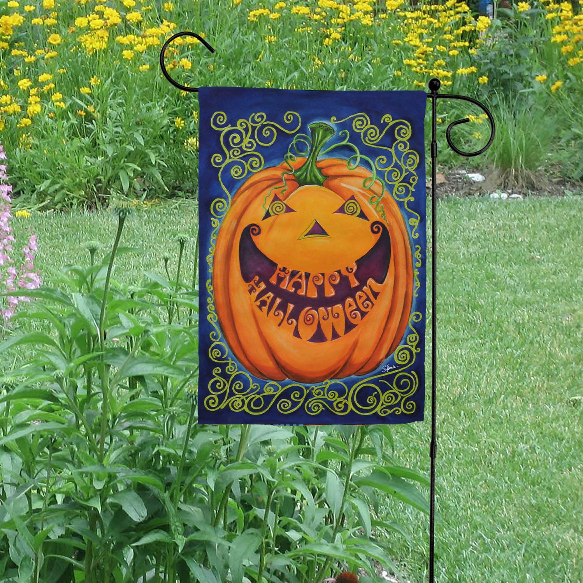 Toland Happy Halloween Spooky Garden Flag
