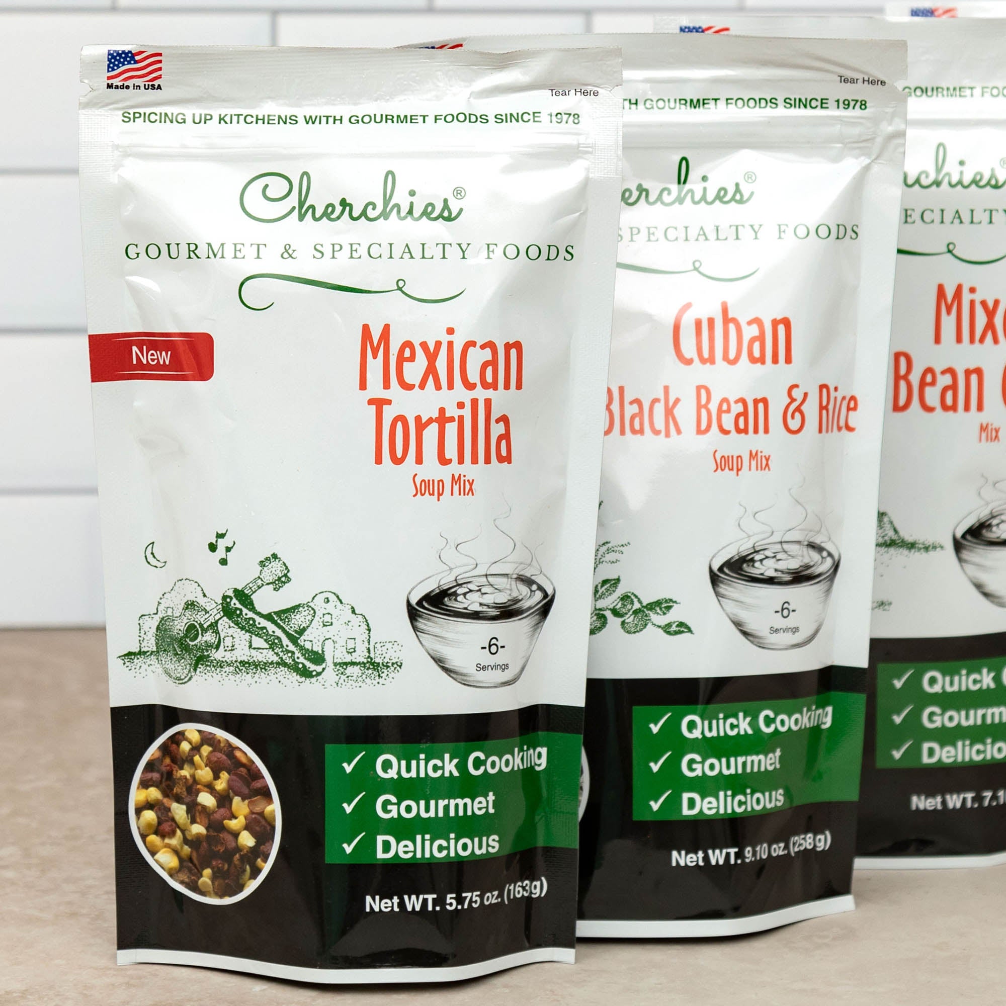 Cherchies® Quick Cooking Spicy Soup Mix - Cuban Black Bean & Rice