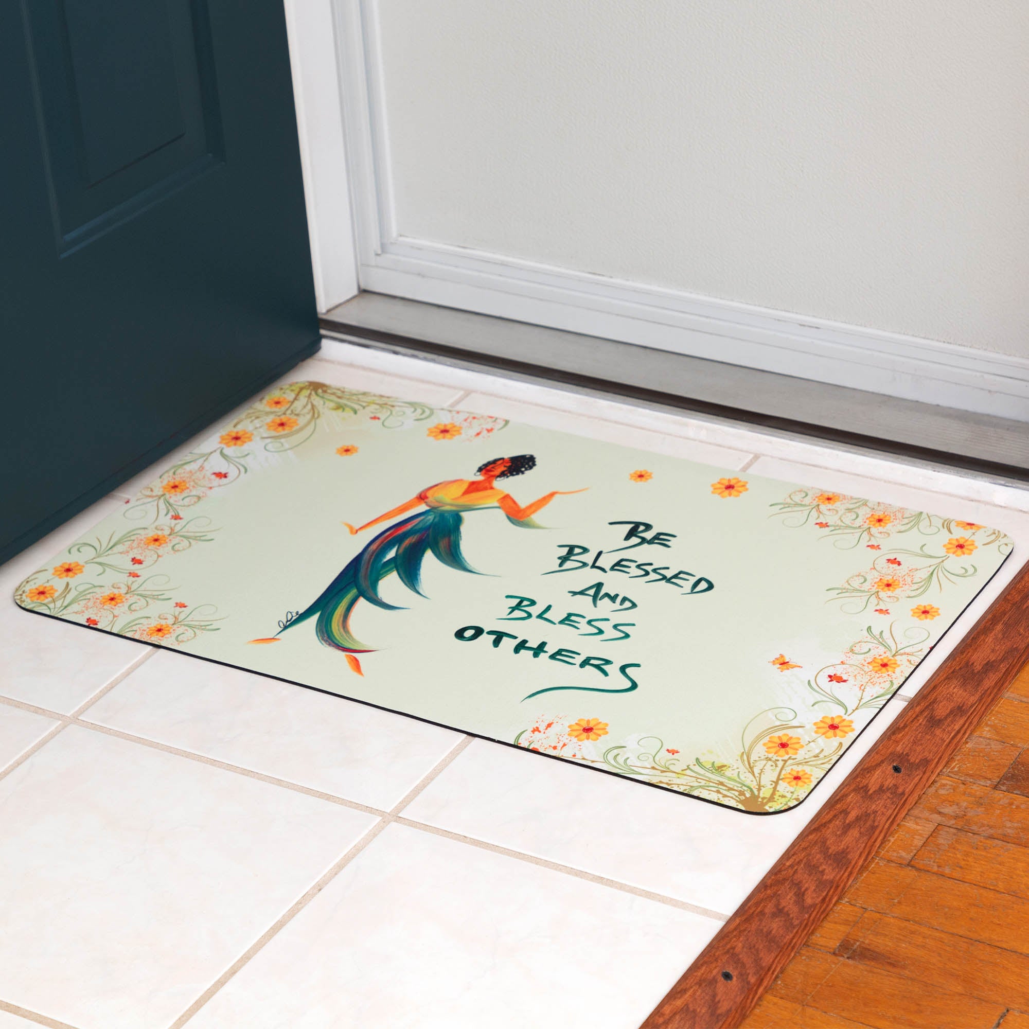 Shades Of Color Floor Mat - Be Blessed