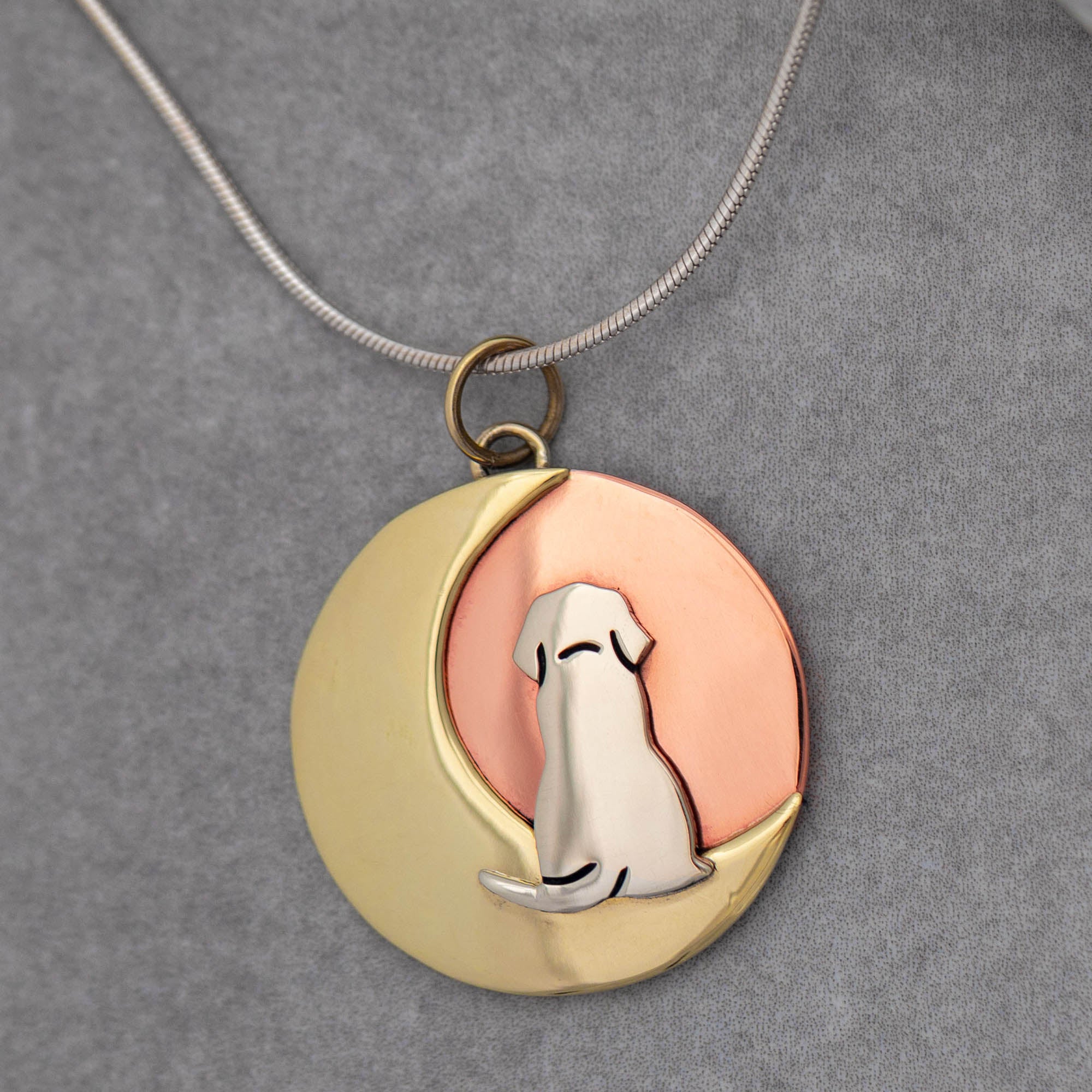 Moonlight Dog Necklace - Pendant Only