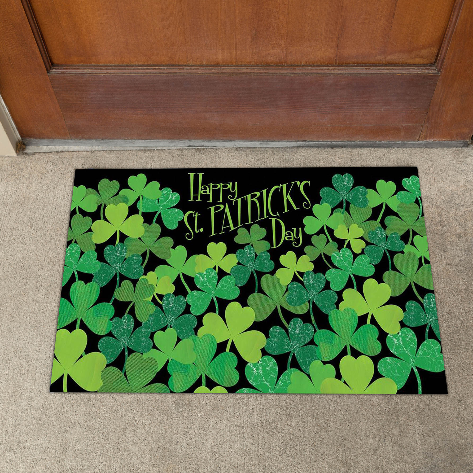 Toland Shamrocks Door Mat - 18 X 30