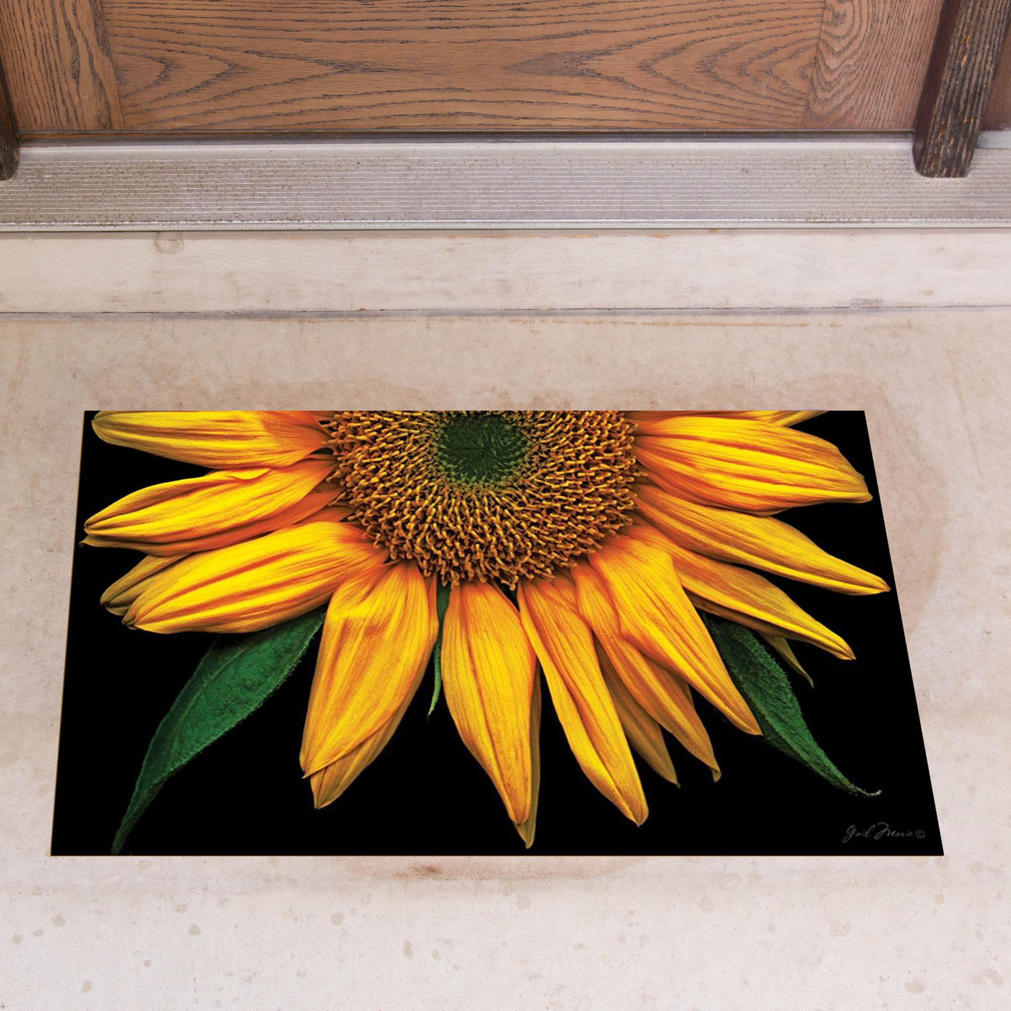 Toland Sunflower Door Mat