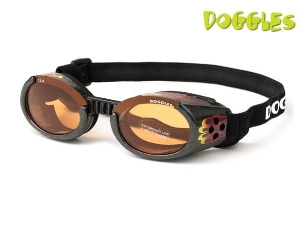 Racing Flames Doggles ILS Protective Dog Eyewear - XL