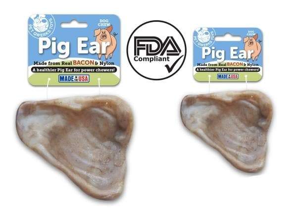 Bacon Flavored Pig Ear BarkBone - Large