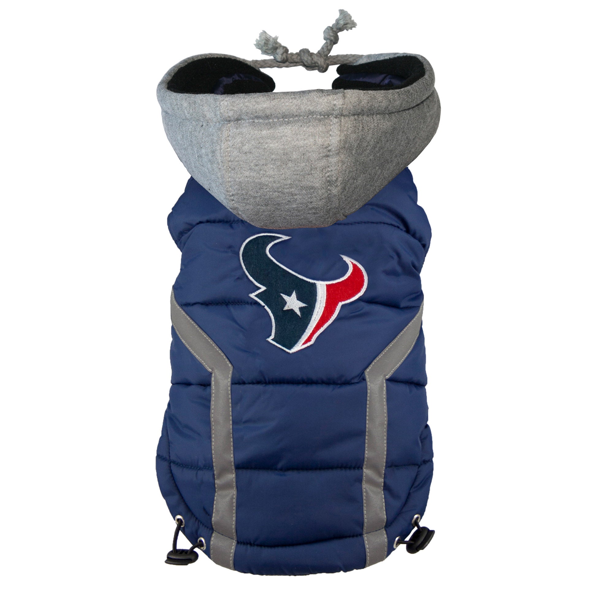 NFL Team Puffer Dog Vest - Texans - XL