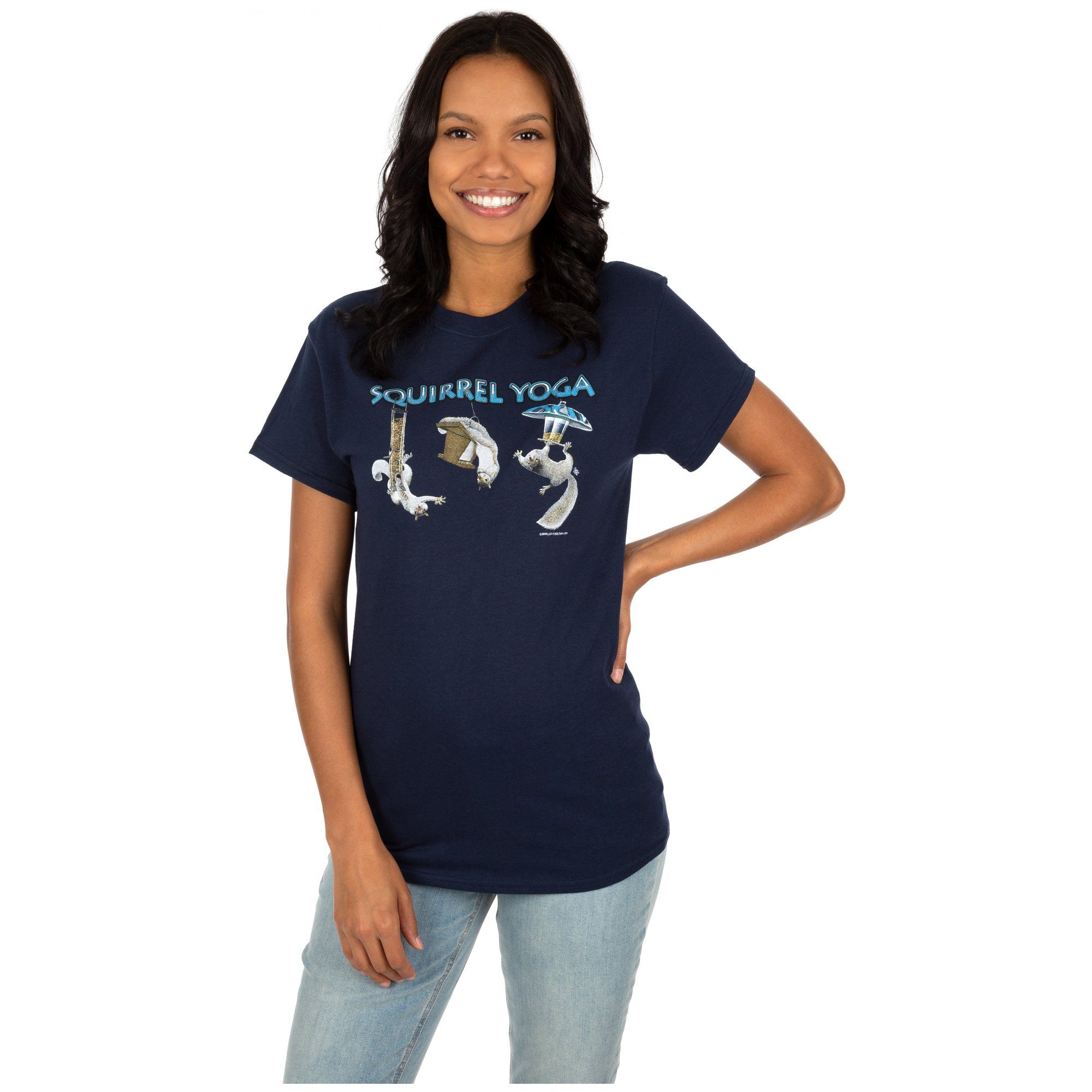 Squirrel Yoga T-Shirt - XL