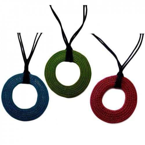 Swazi Circle Necklace - Green