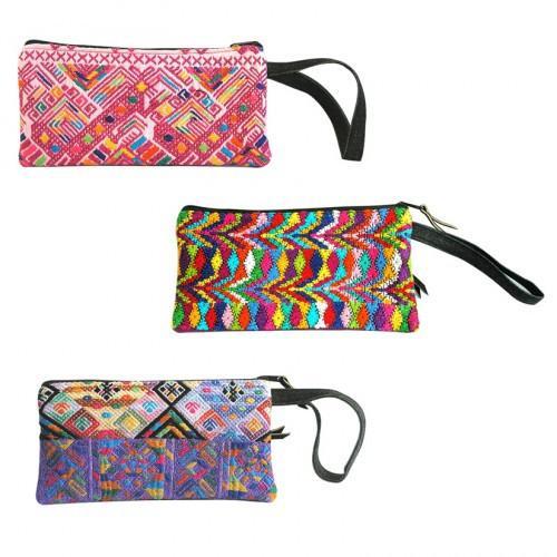 Upcycled Huipil Wristlet - Bella