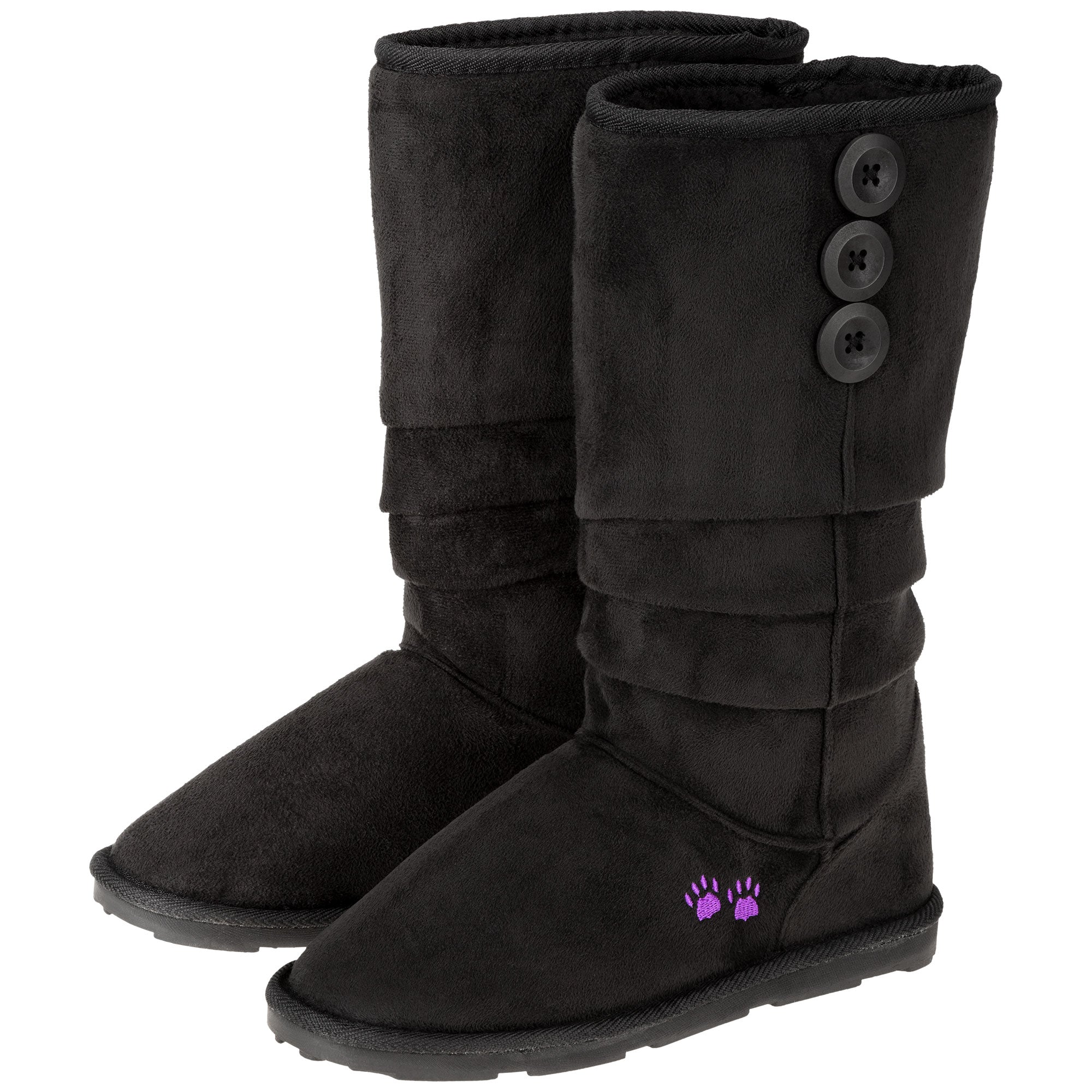 women's fleece slipper boots