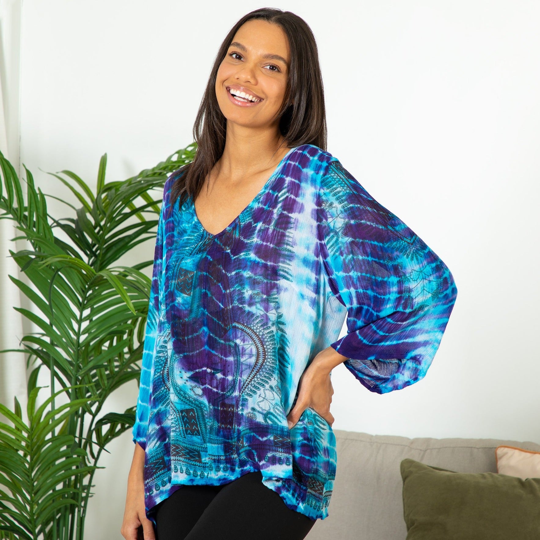 Tie-Dye Spirit Long Sleeve Top - S/M