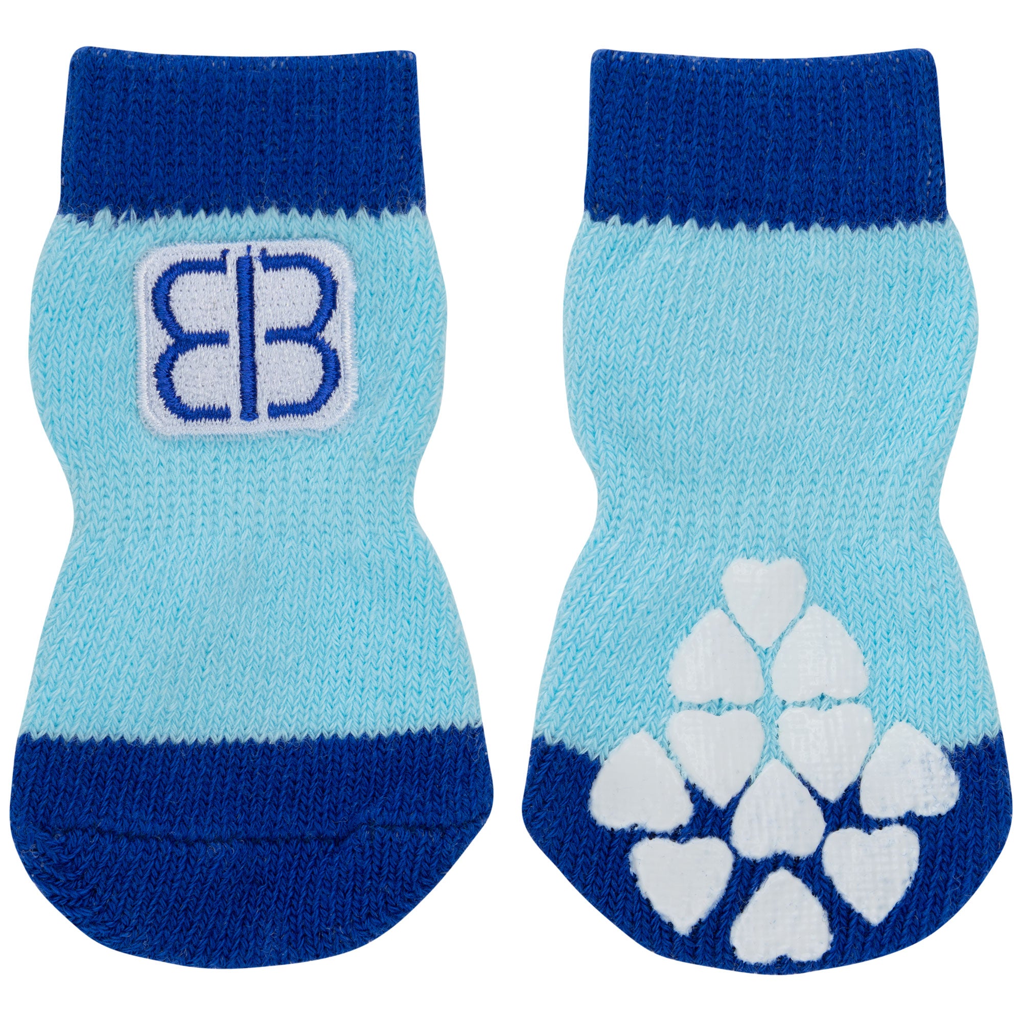 Traction Control Socks For Dogs - Blue/Light Blue - L