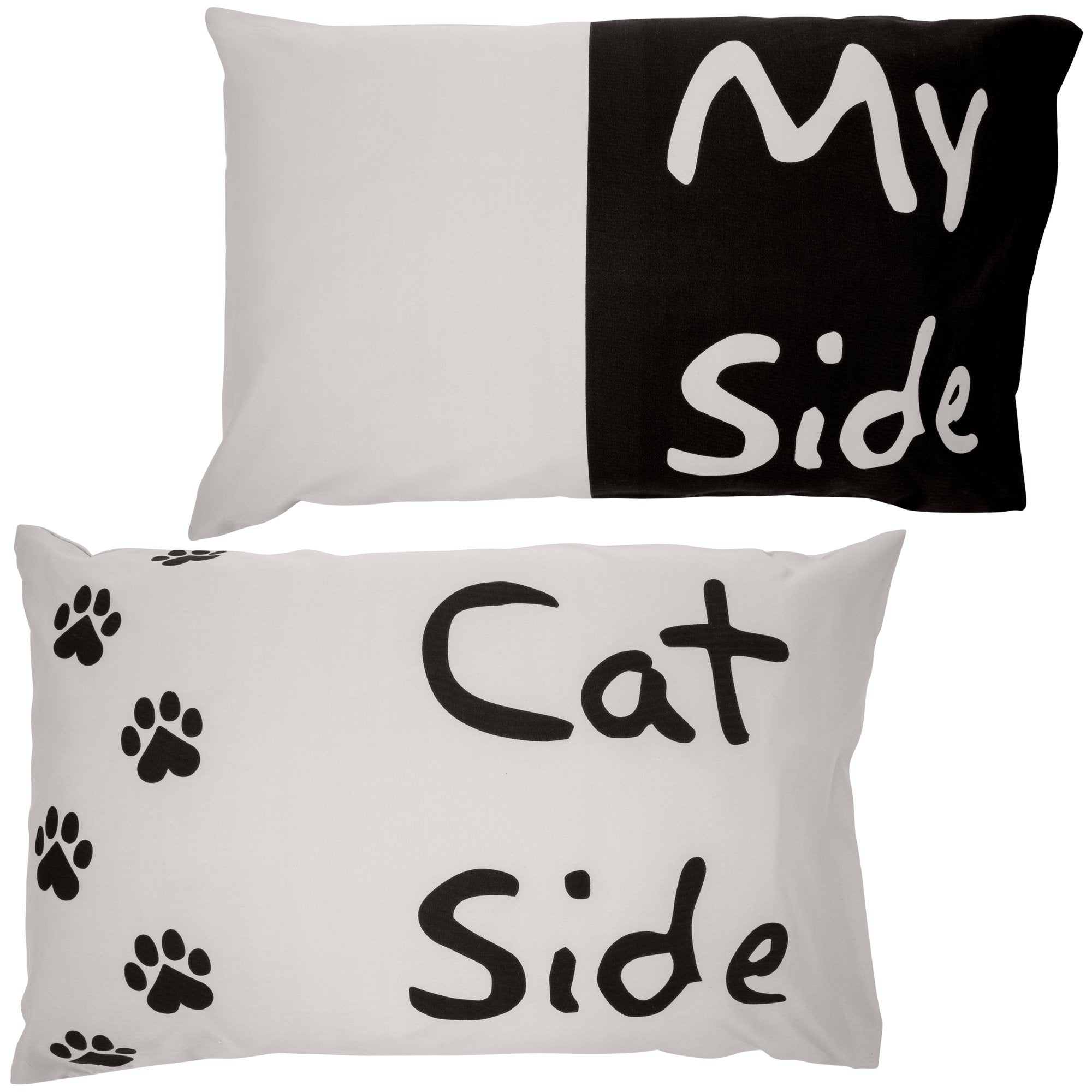 Dog Side, My Side - Duvet Cover & Pillow Case Set - King - Cat