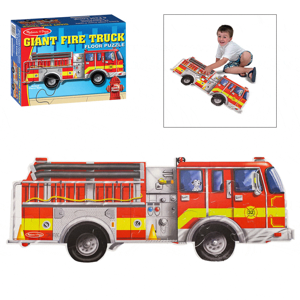 fire truck floor puzzle