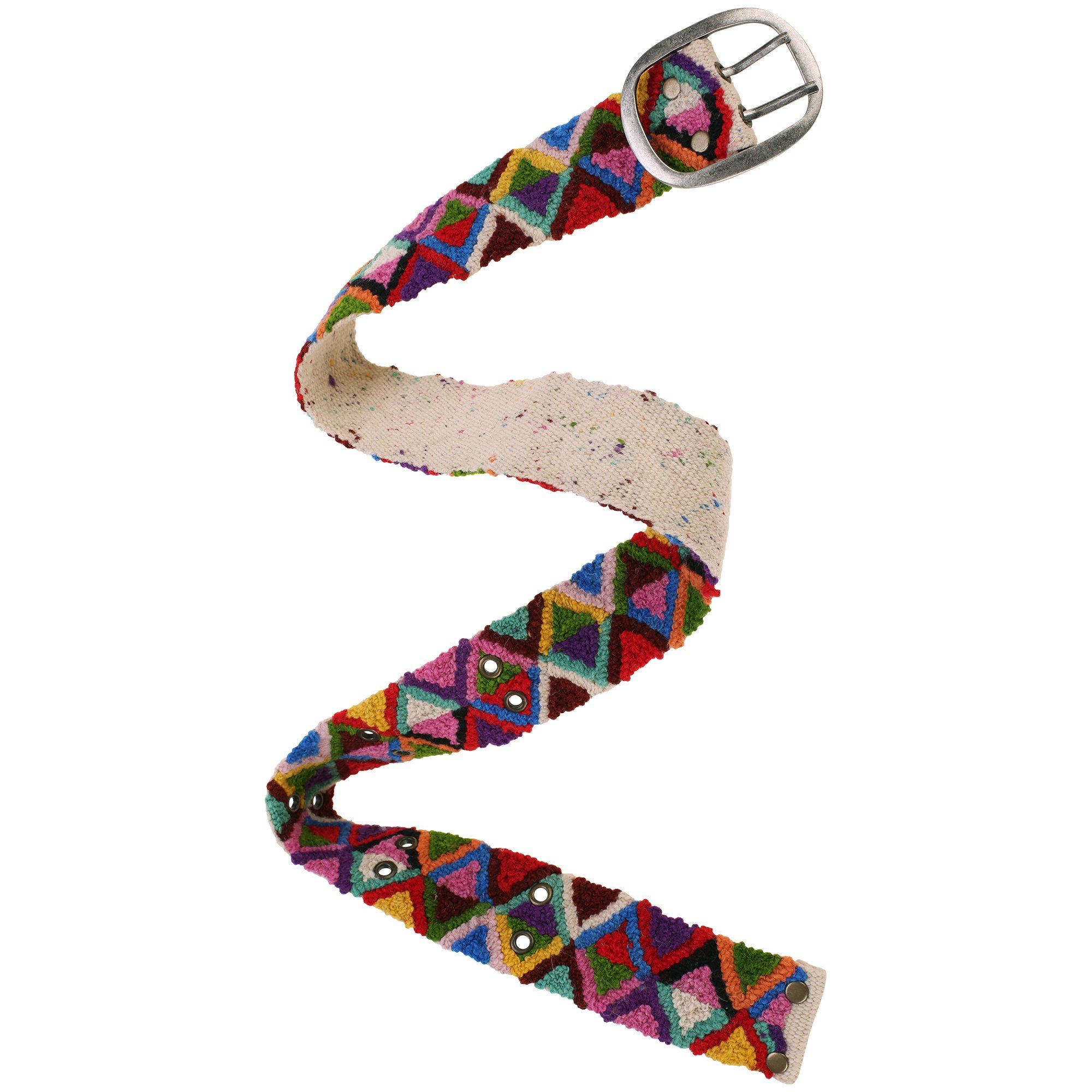 Peruvian Embroidered Triangle Belt - S