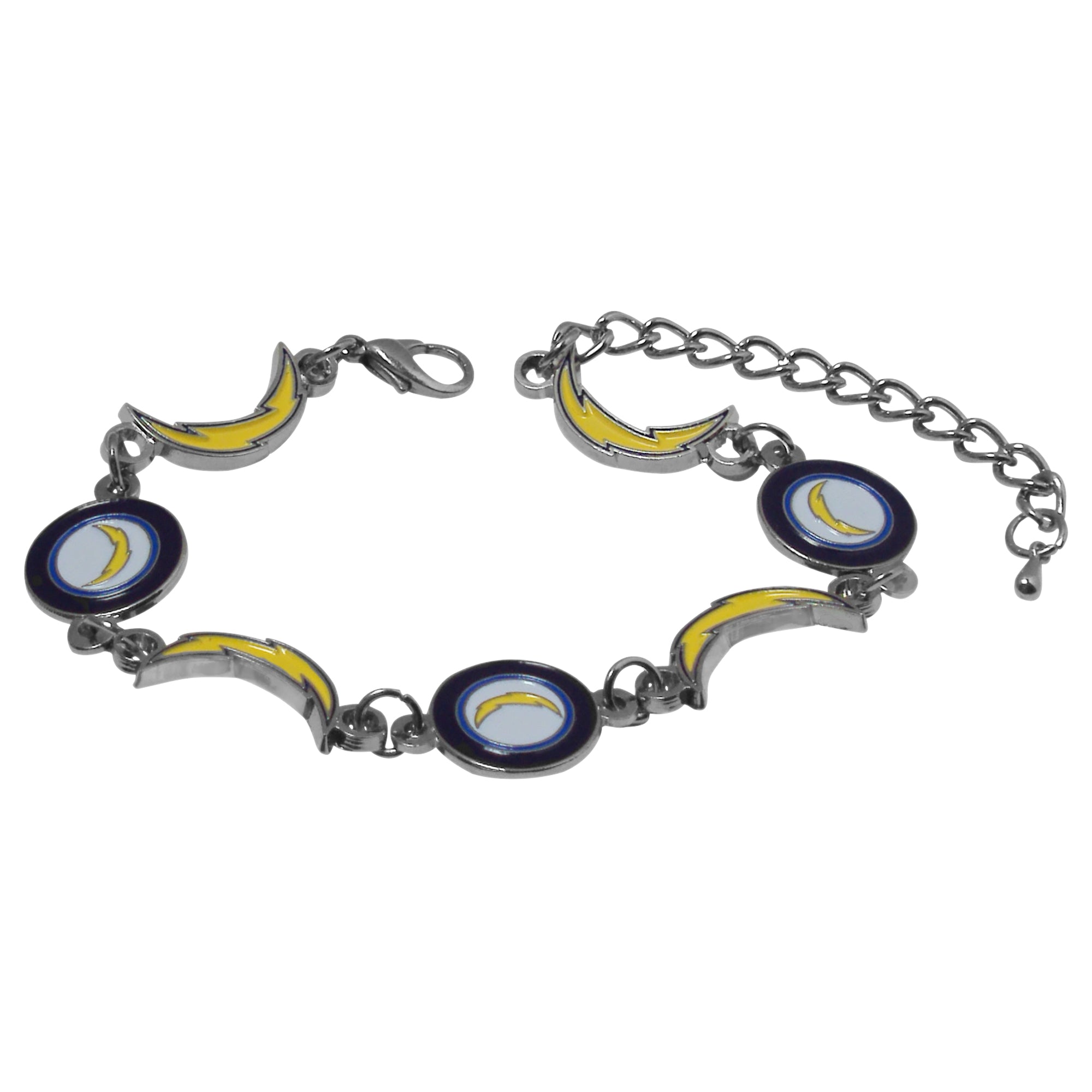 Officially Licensed NFL Stainless Steel Bracelet - San Diego Chargers