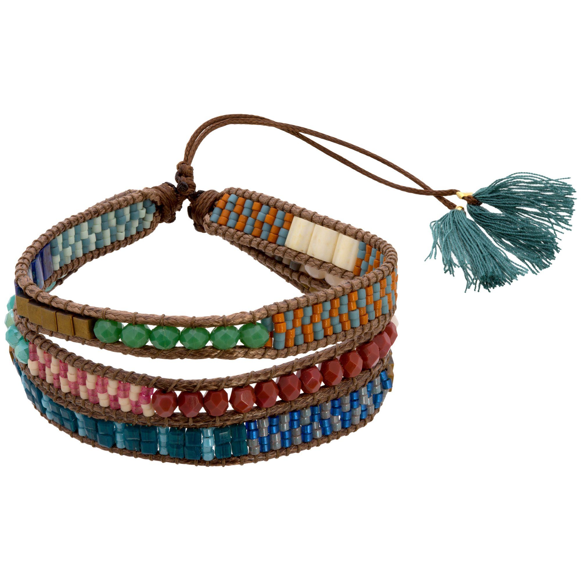 Lulu Beaded Stacked Bracelet - Multicolor