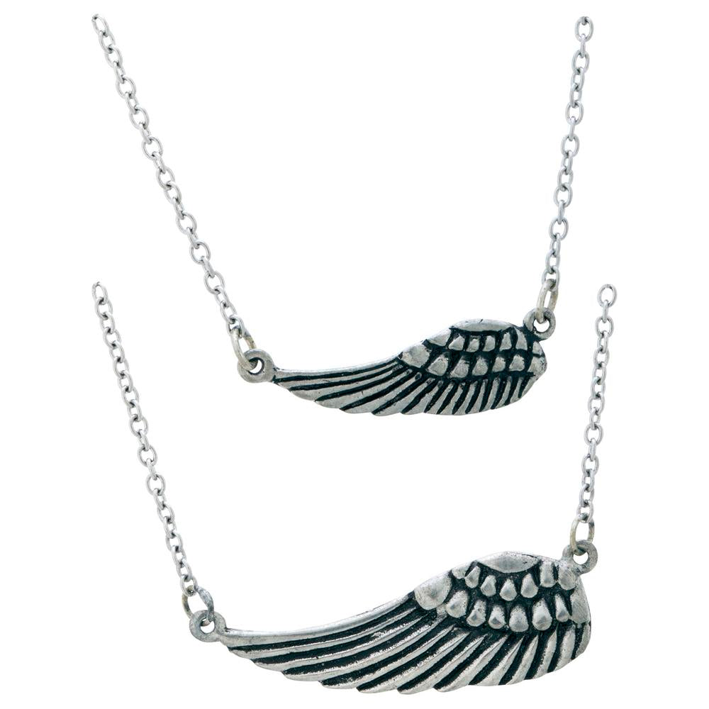 Mom & Daughter Necklace Set - Angel Wings