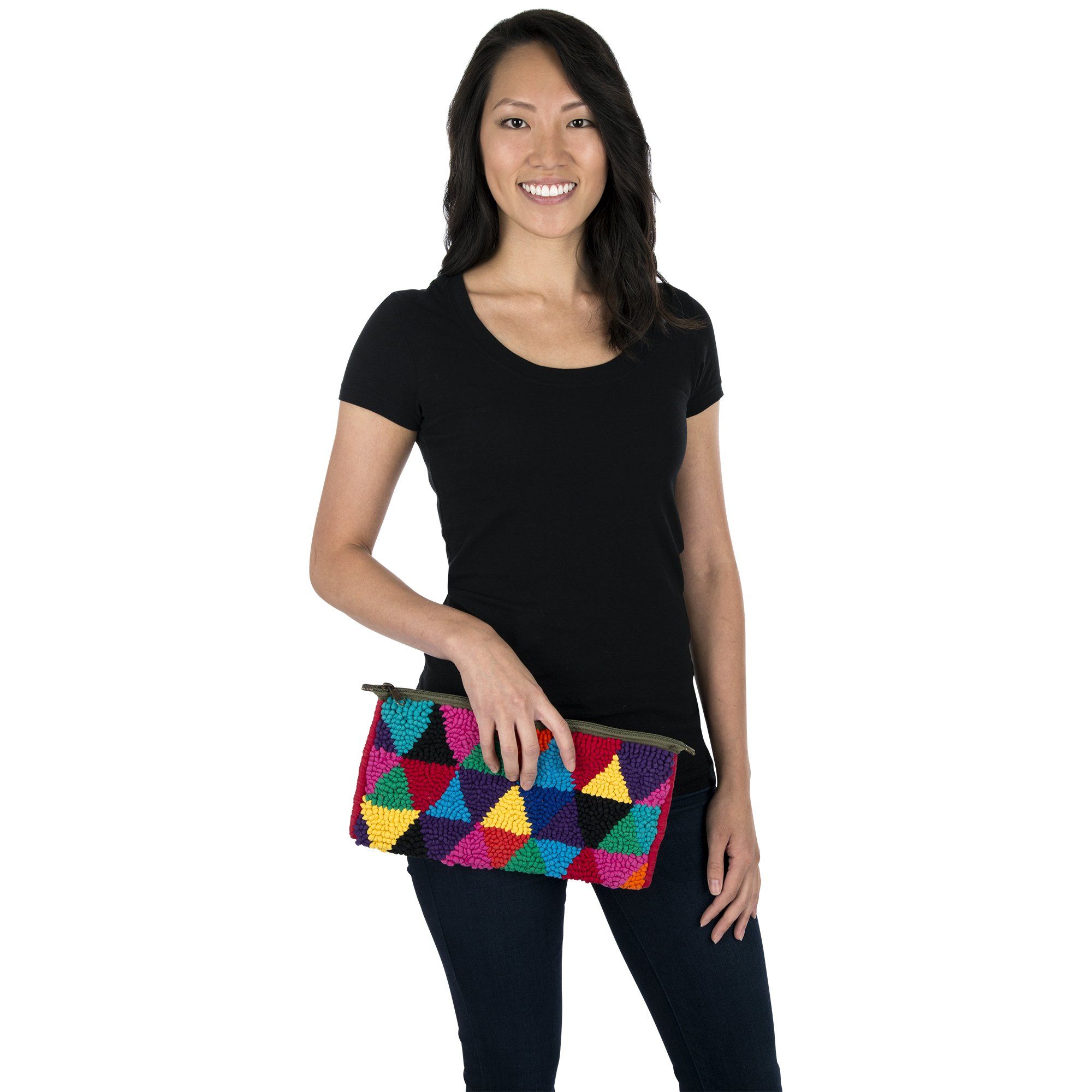 Mielie Grand Clutch - Concentric Squares