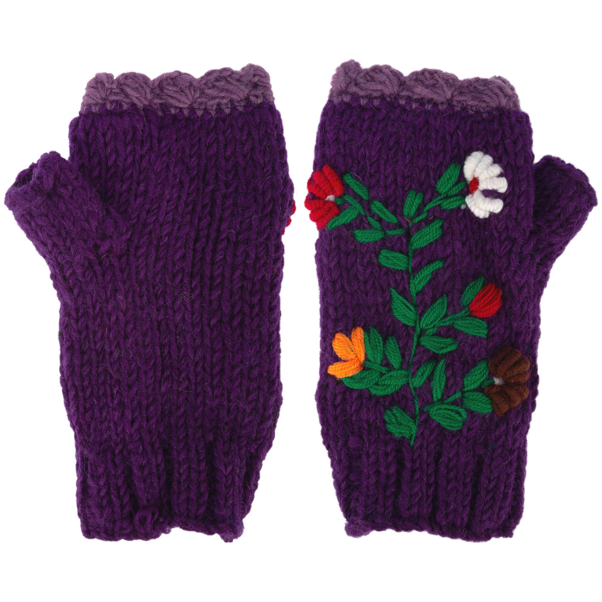 fingerless mittens