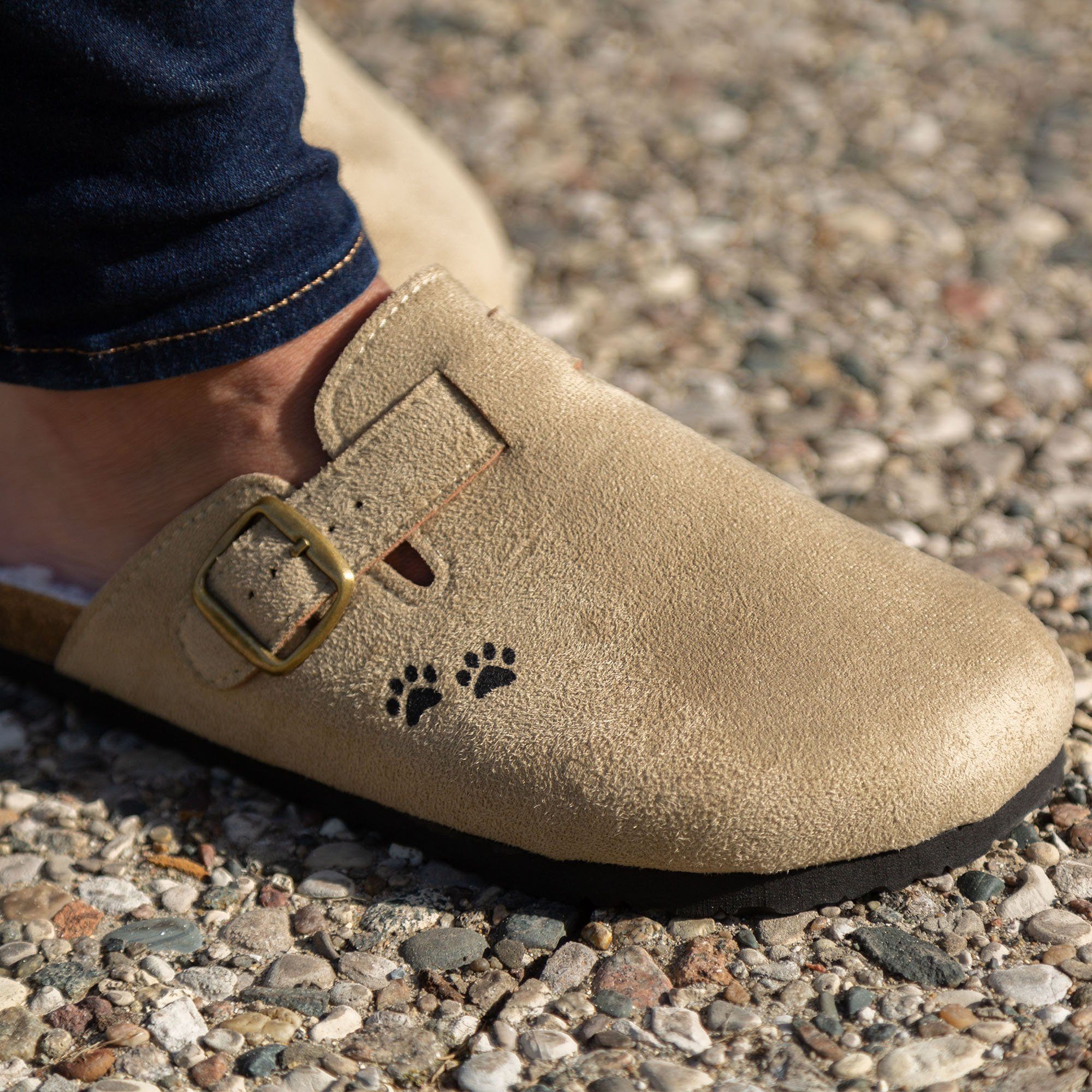 paw print clogs