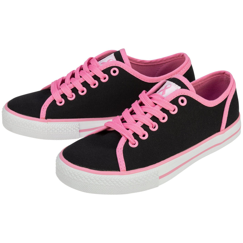 pink ribbon sneakers