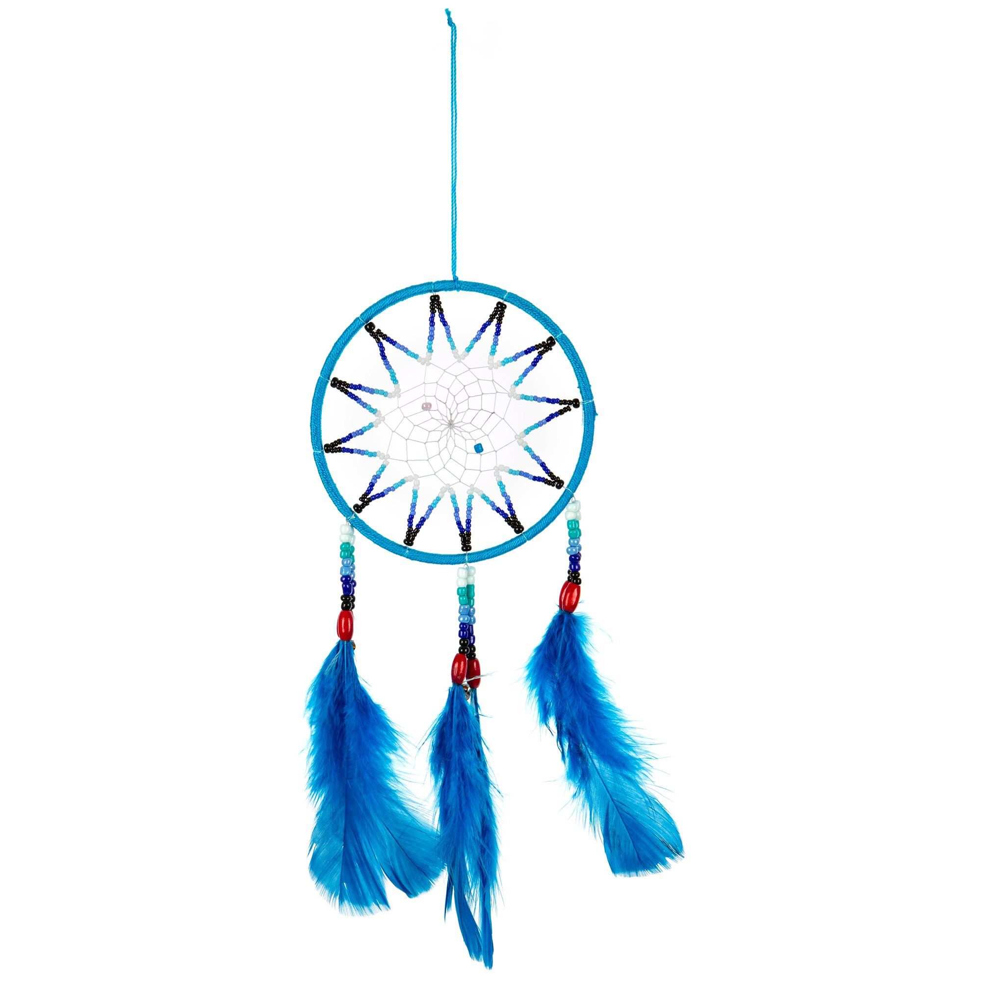 Handmade Threaded Dreamcatcher - Turquoise - S