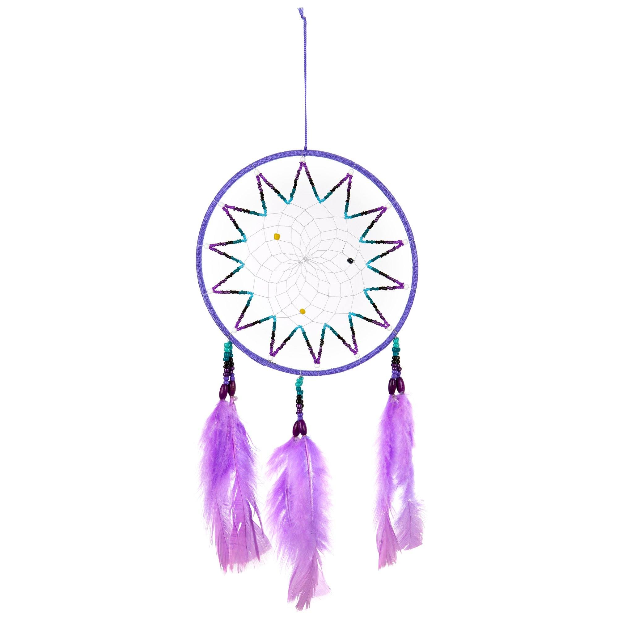 Handmade Threaded Dreamcatcher - Lilac - M