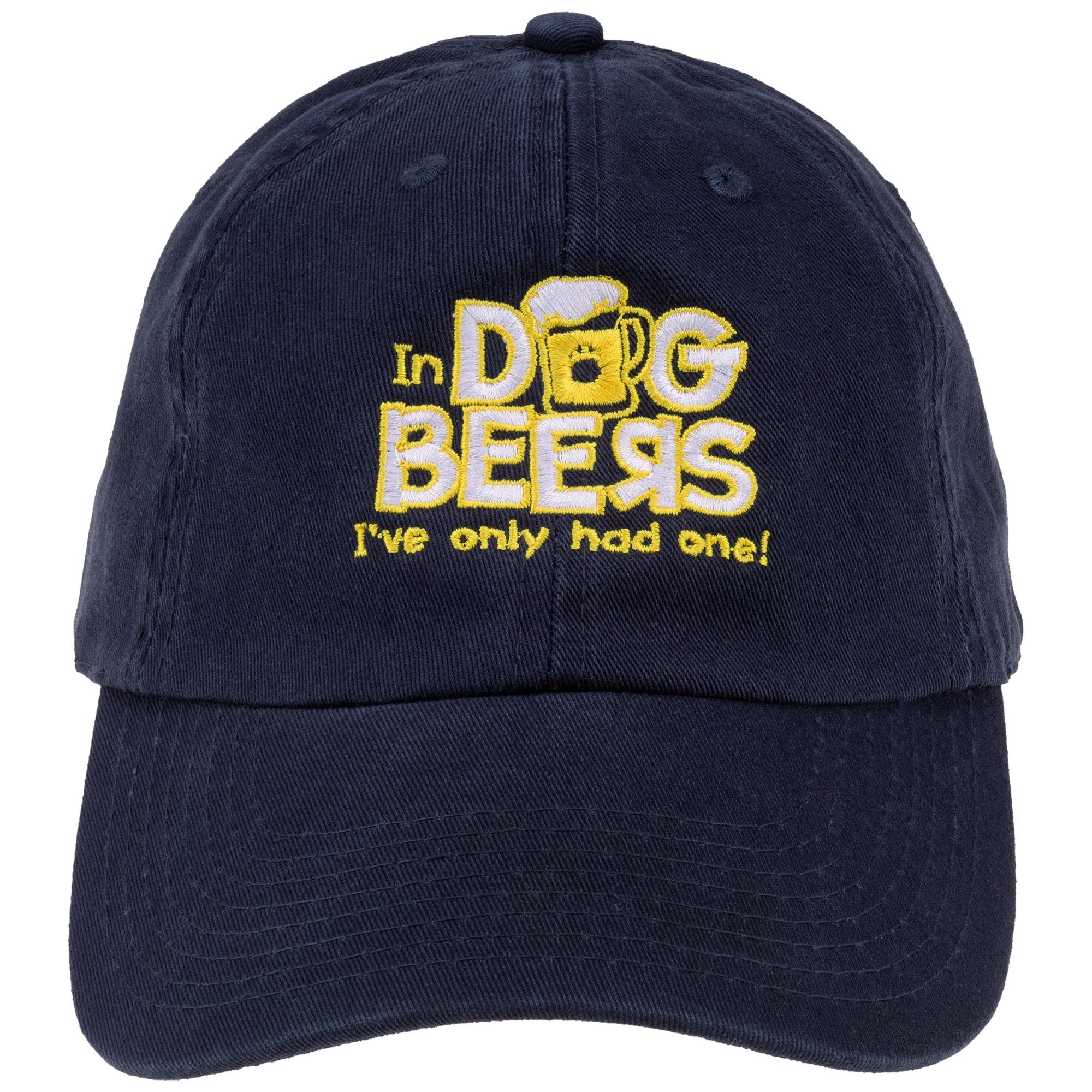 Dog Love Baseball Hat - Dog Beers - Navy Blue