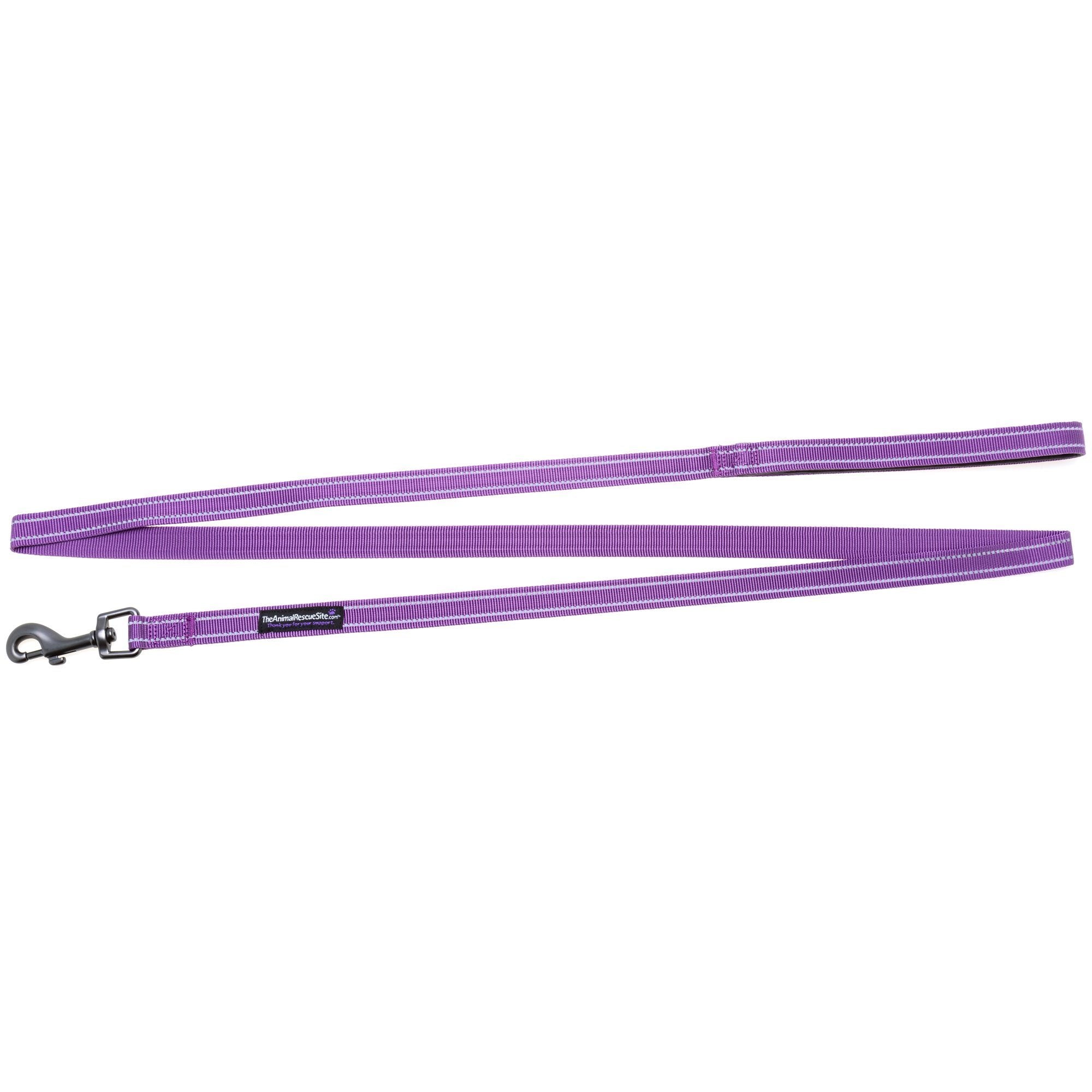 Signature Comfort Reflective Dog Leash - Purple