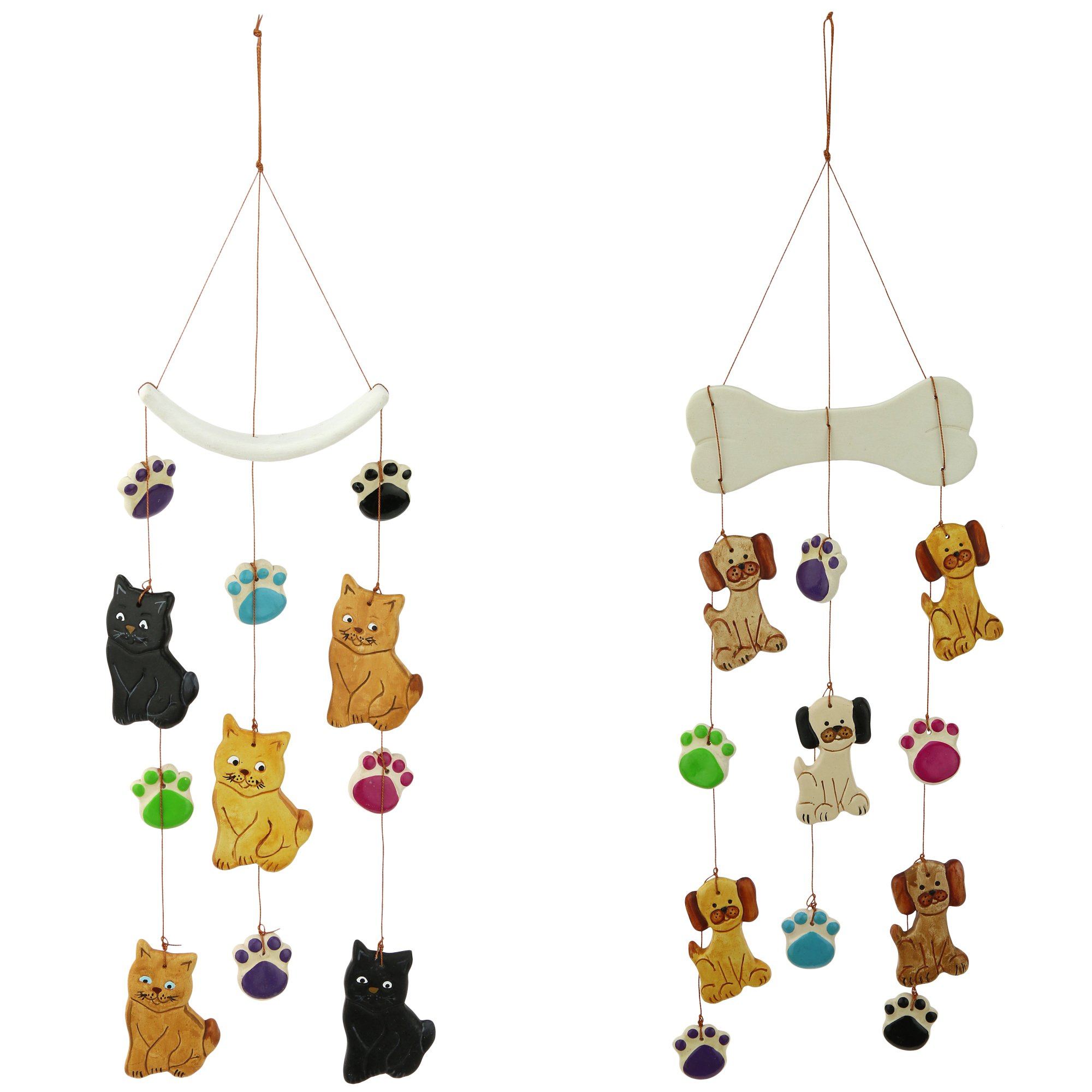 Pets & Paws Ceramic Chime - Cat