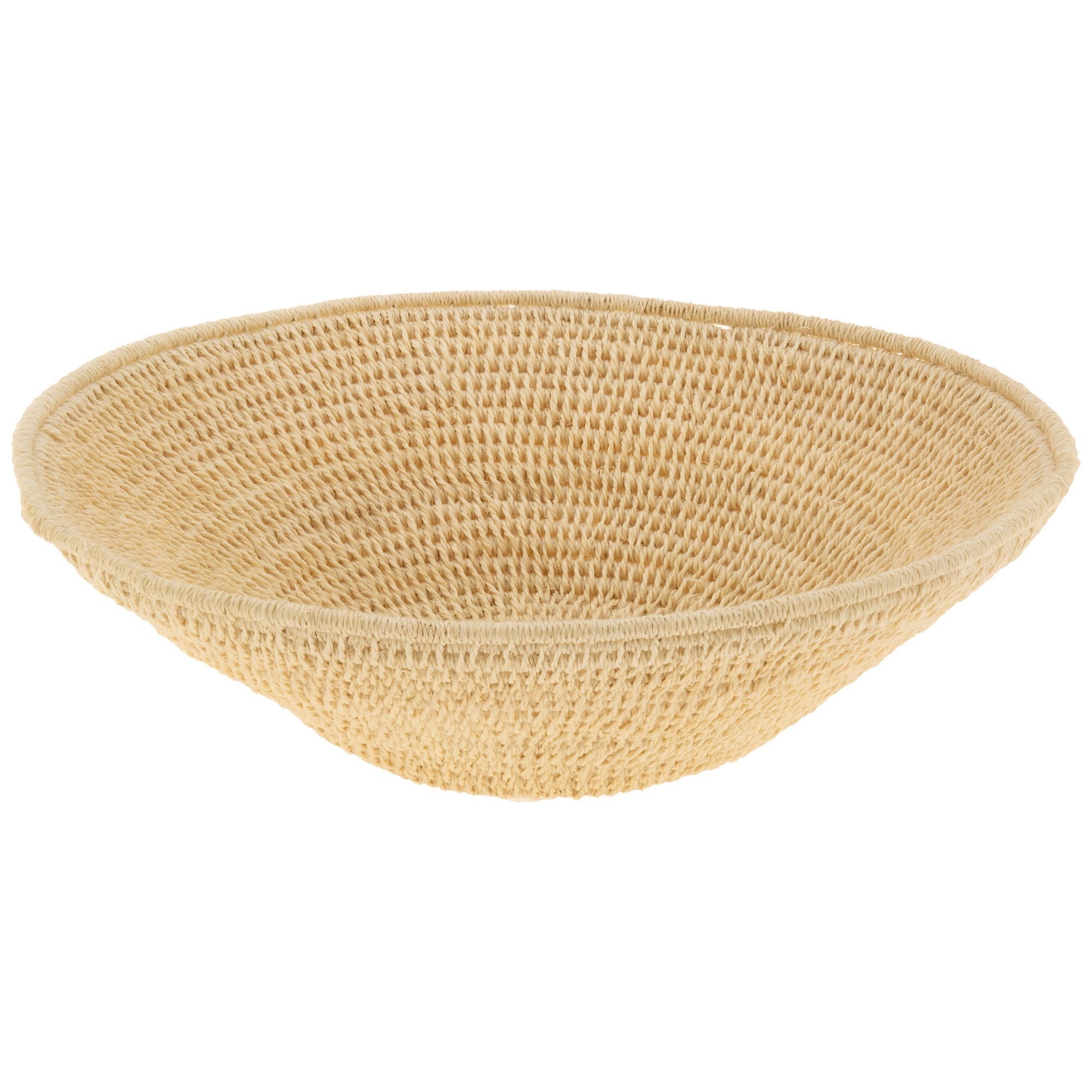 Handwoven Sisal Petite Basket - Fuchsia
