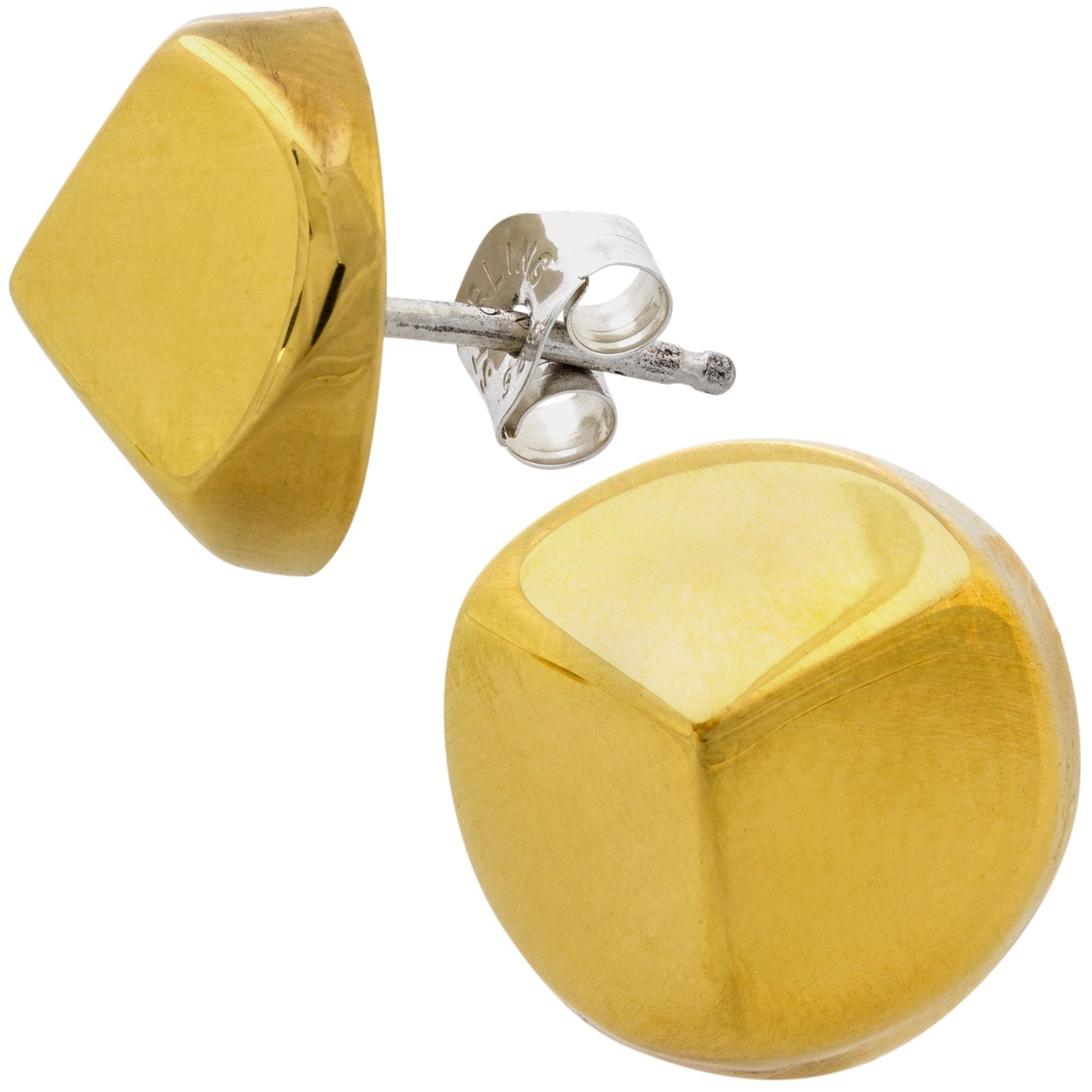 Brass Sasa Studs - Square