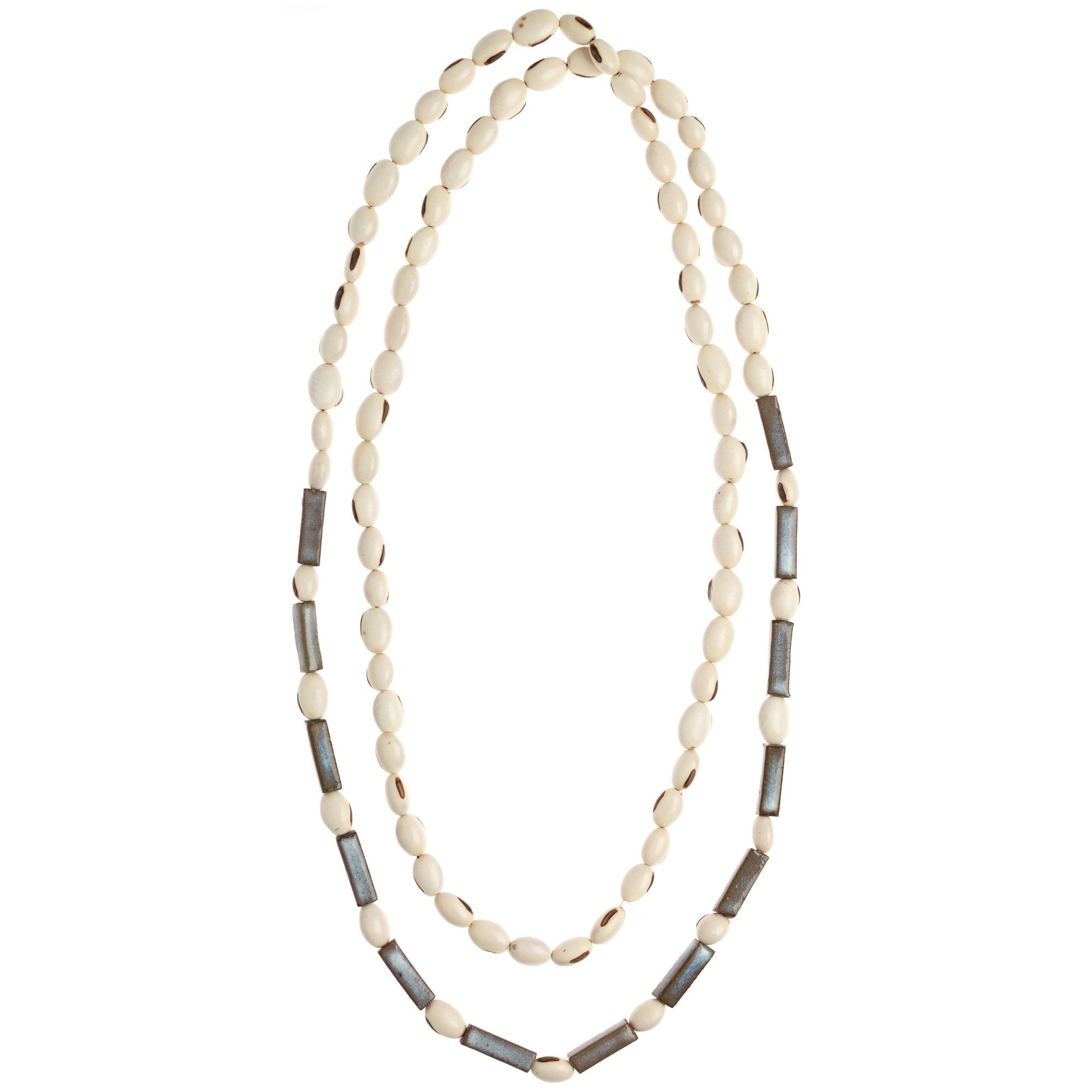 Poder Long Strand Necklace - Silver